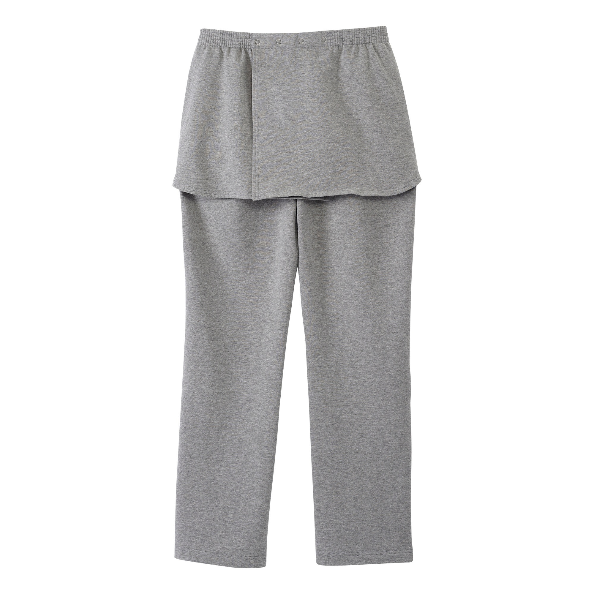 Silverts Women's Open Back Fleece Pant, Heather Gray