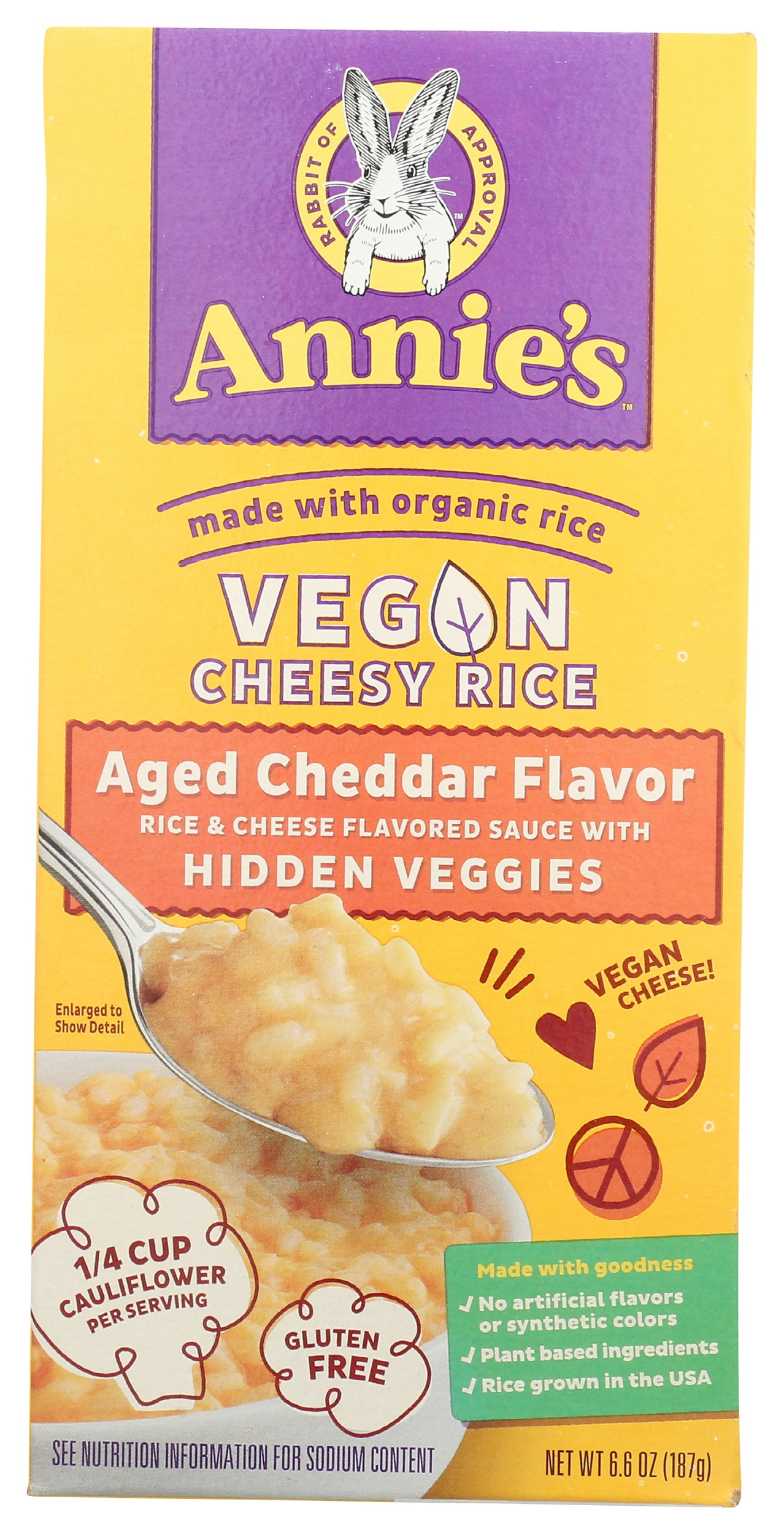 Annie's Homegrown Aged Cheddar Cheesy Rice