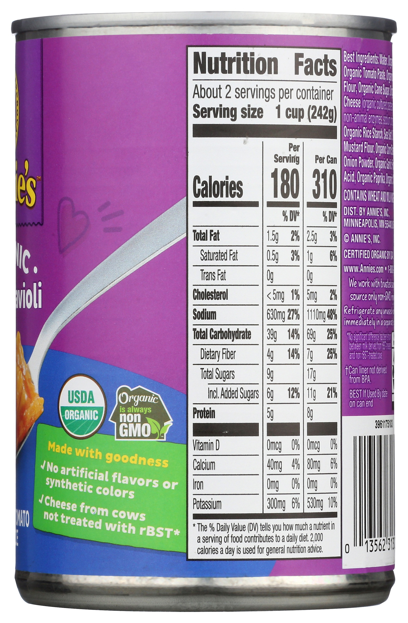 Annie's Organic Cheesy Ravioli