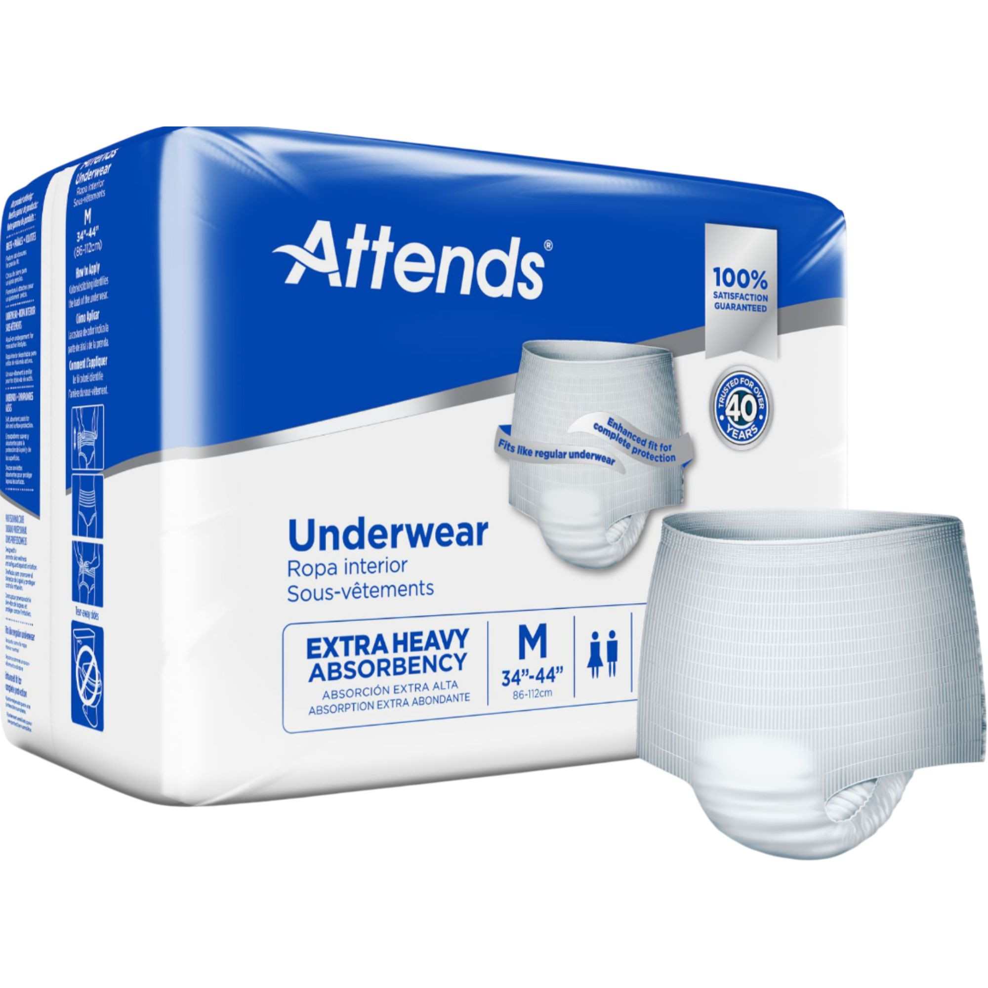 Attends Underwear, Extra Heavy Absorbency 