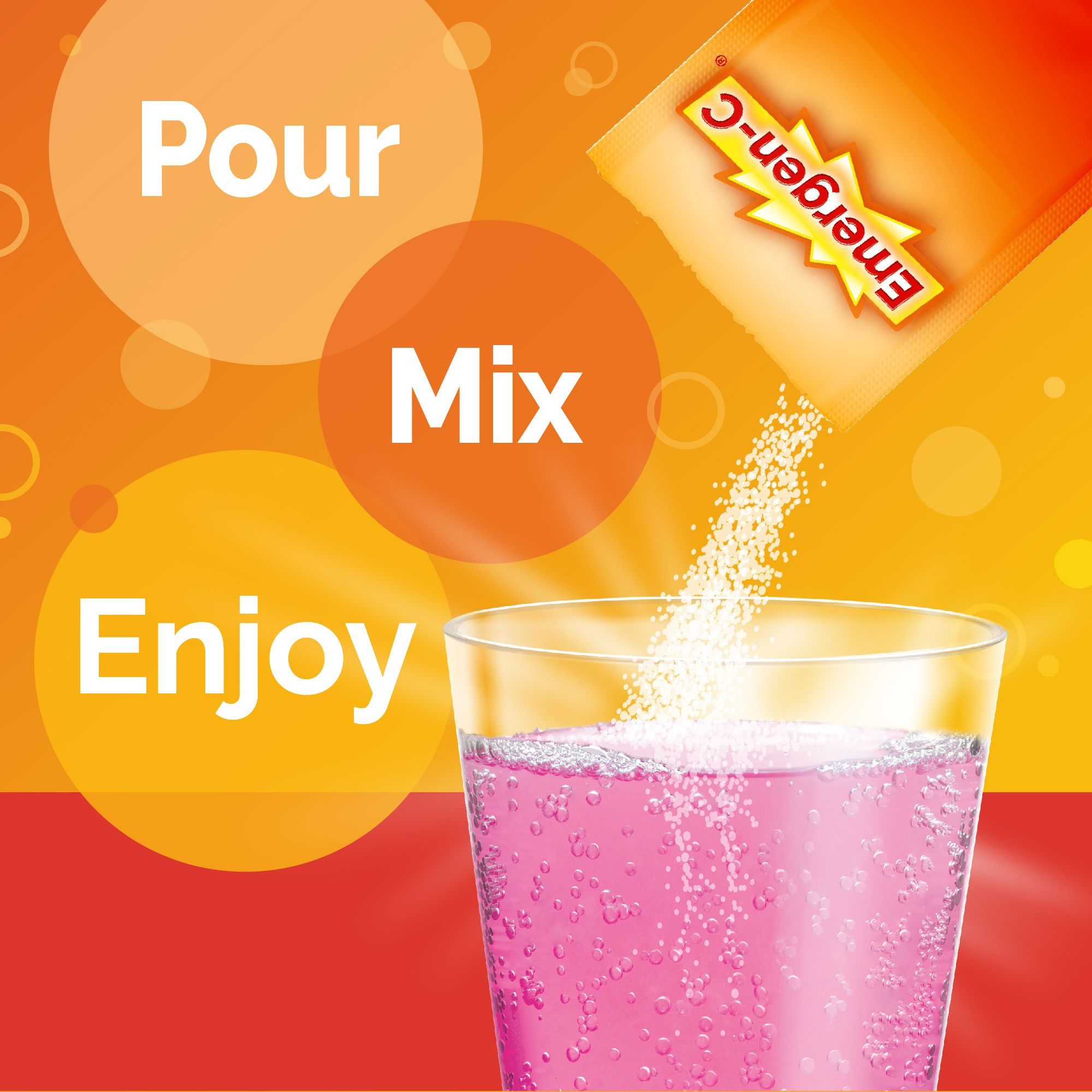 Emergen-C Daily Immune Support Vitamin C Supplement Powder, Raspberry