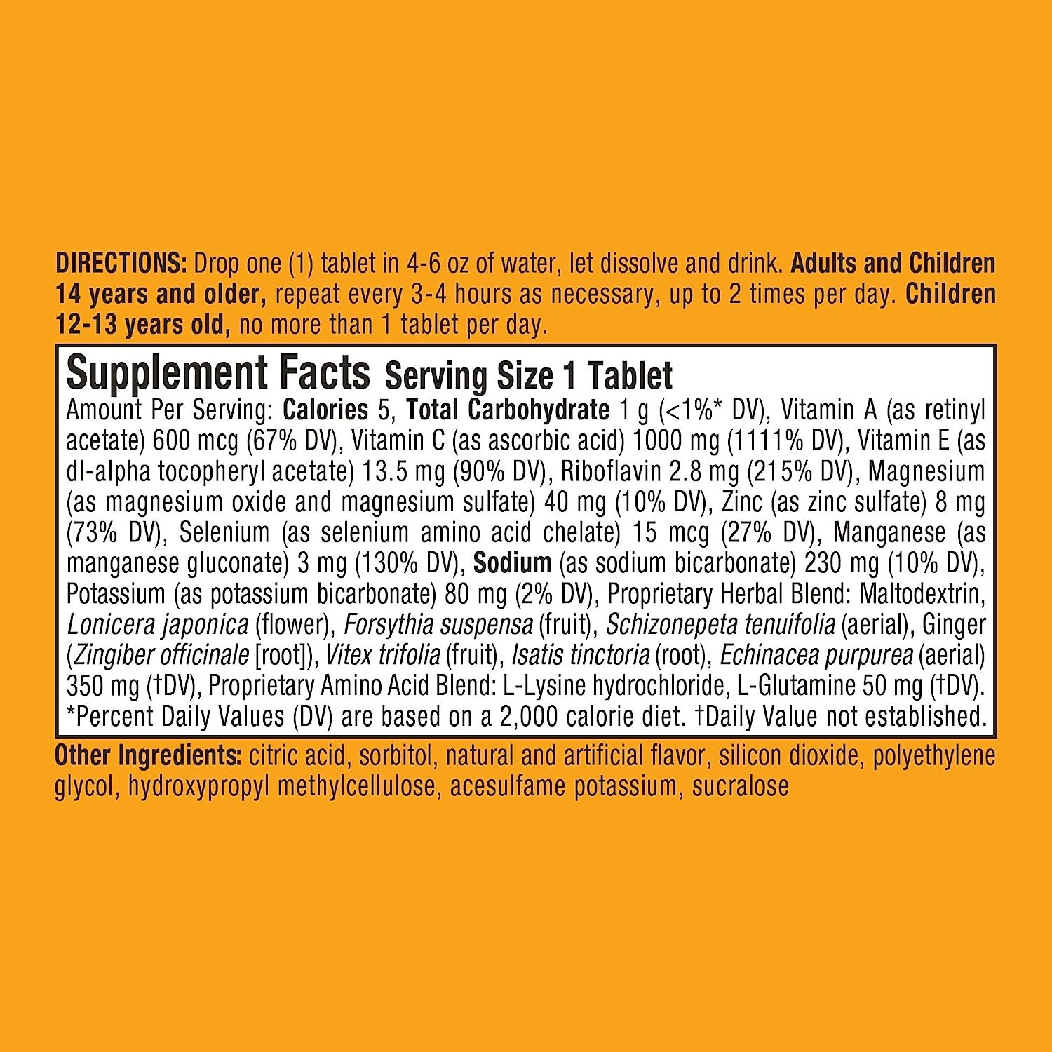 Airborne Immune Support Effervescent Tablets with Vitamin C