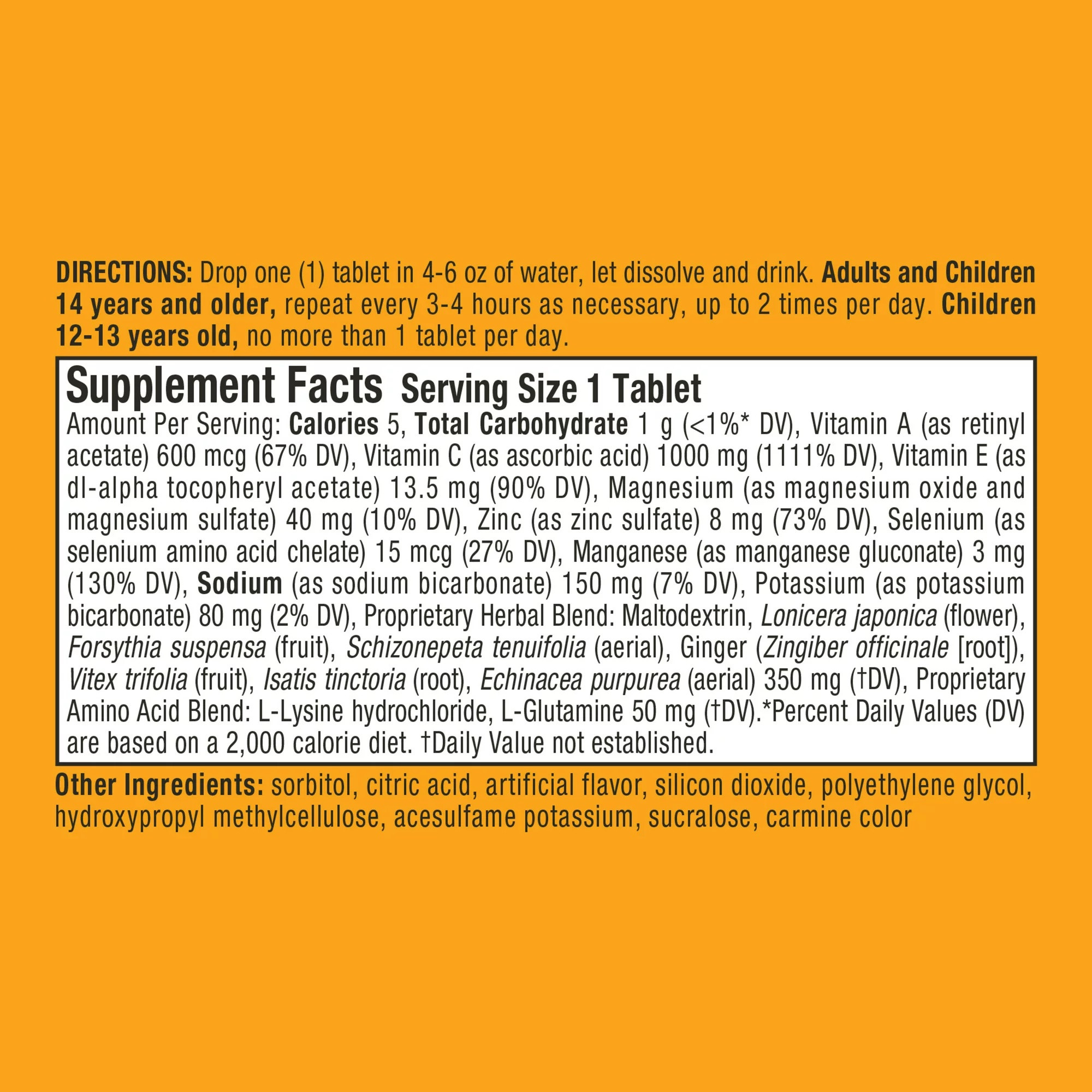 Airborne Immune Support Effervescent Tablets with Vitamin C