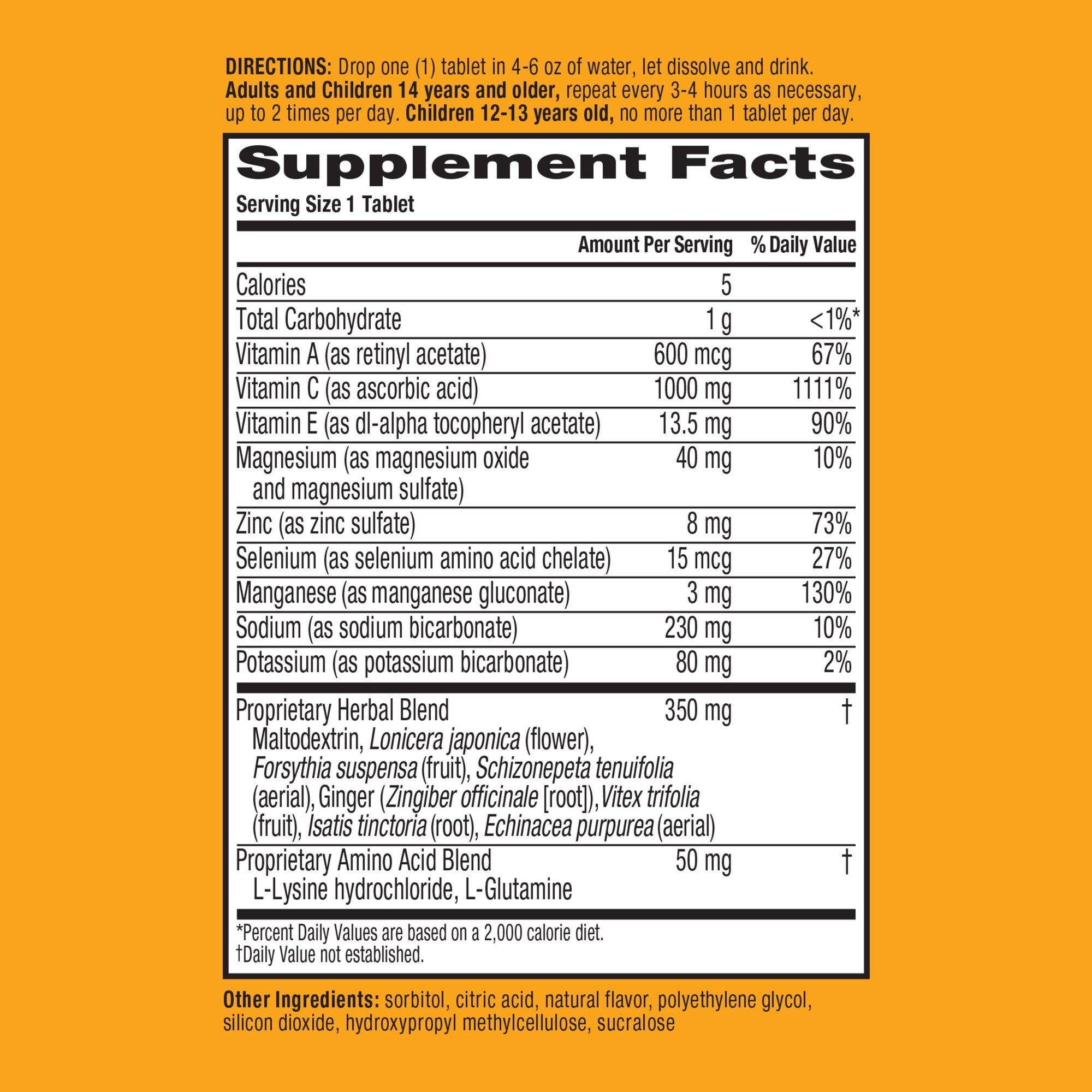 Airborne Immune Support Effervescent Tablets with Vitamin C