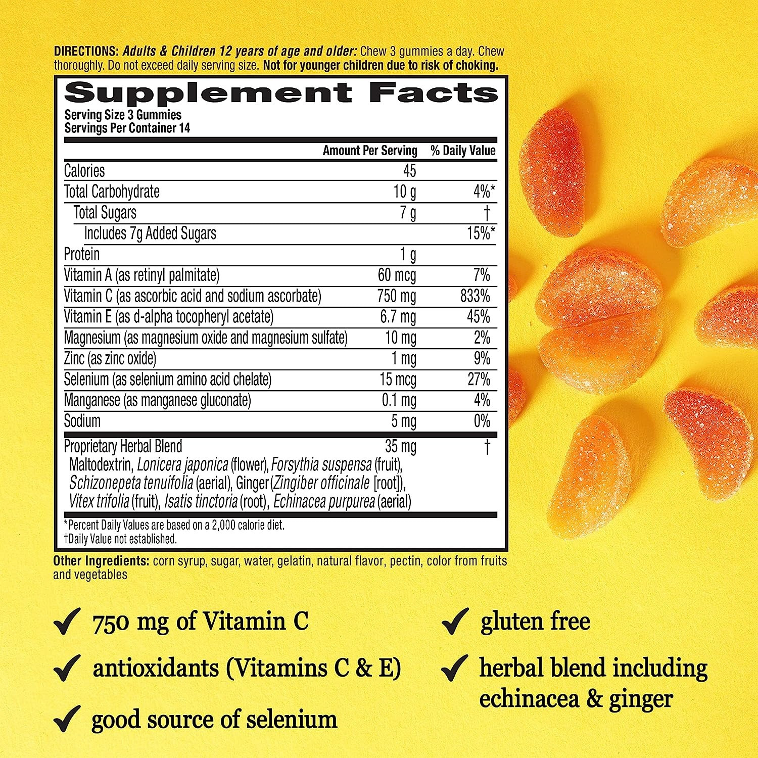 Airborne Immune Support Gummies With Vitamin C