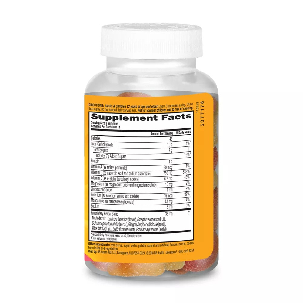 Airborne Immune Support Gummies With Vitamin C