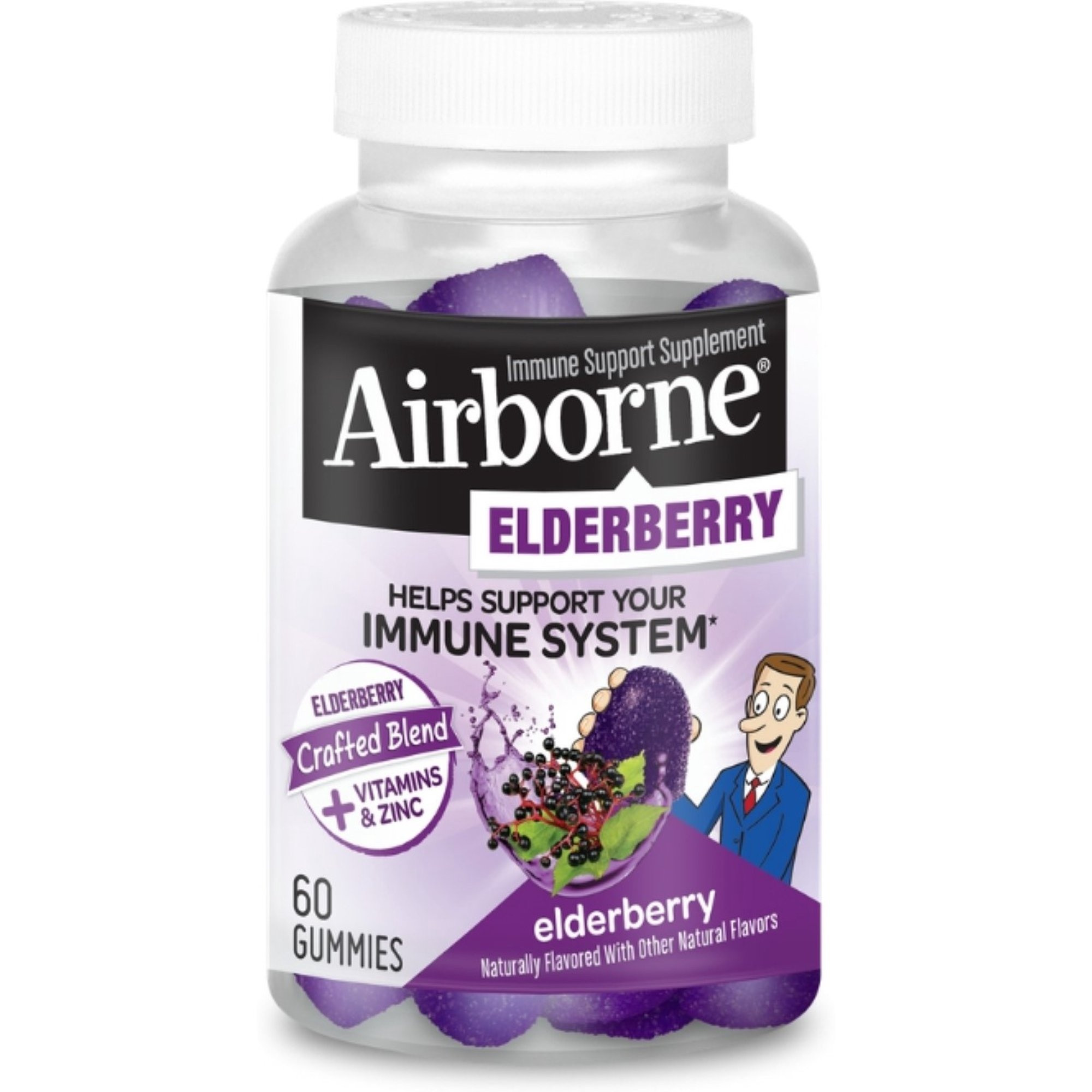 Airborne Elderberry Gummies With Vitamin C