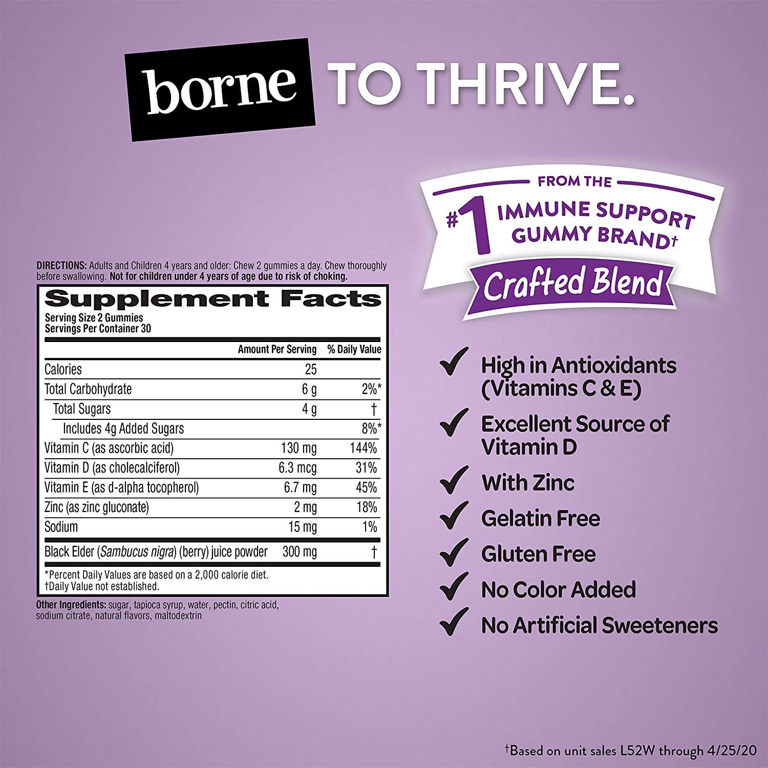 Airborne Elderberry Gummies With Vitamin C