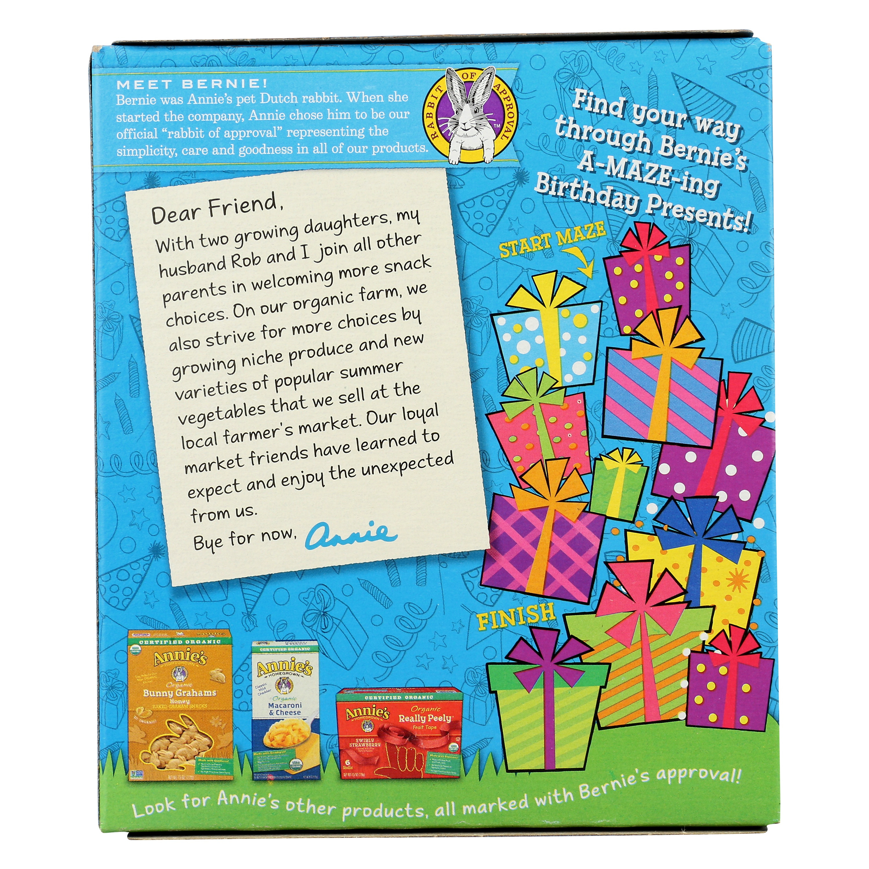Annie's Organic Crunchy Snack Bars, Birthday Cake