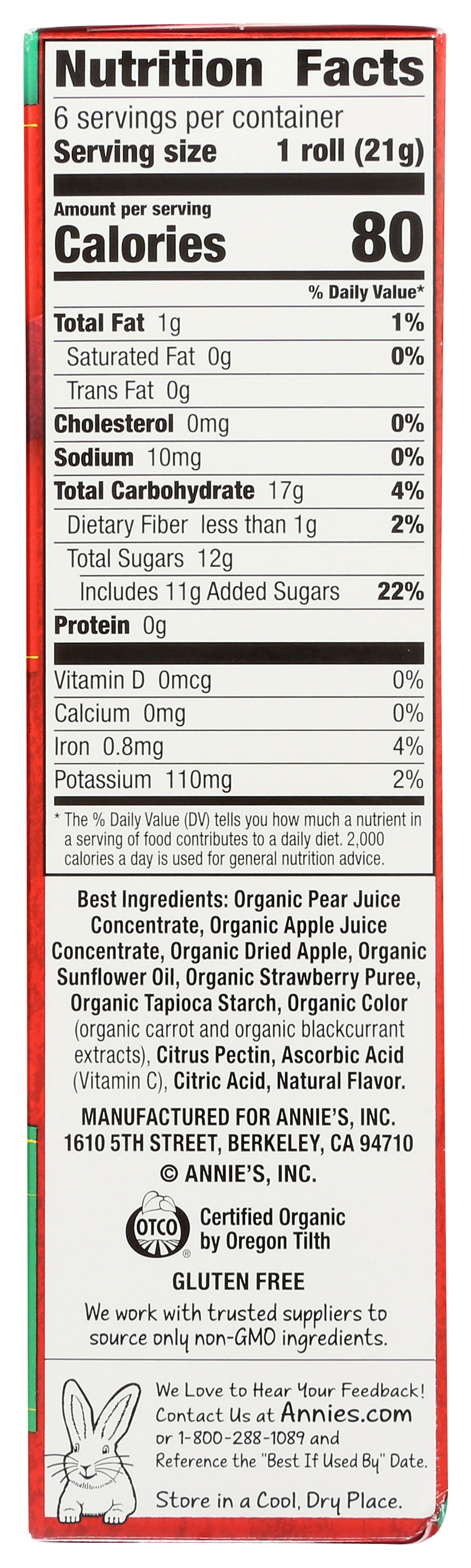 Annie's Organic Really Peely, Swirly Strawberry