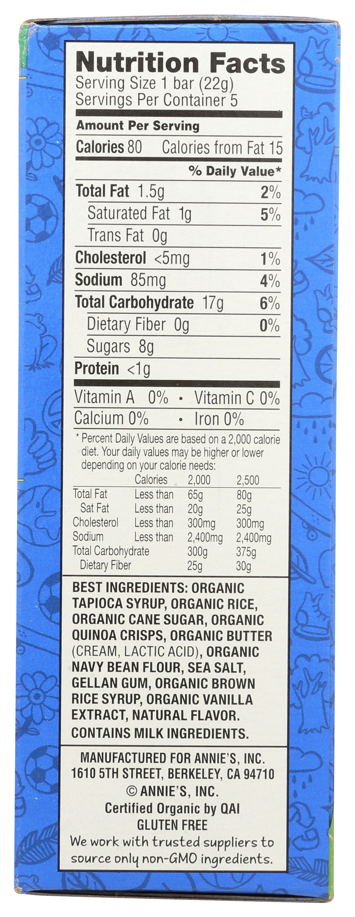 Annie's Organic Crispy Snack Bars, Original