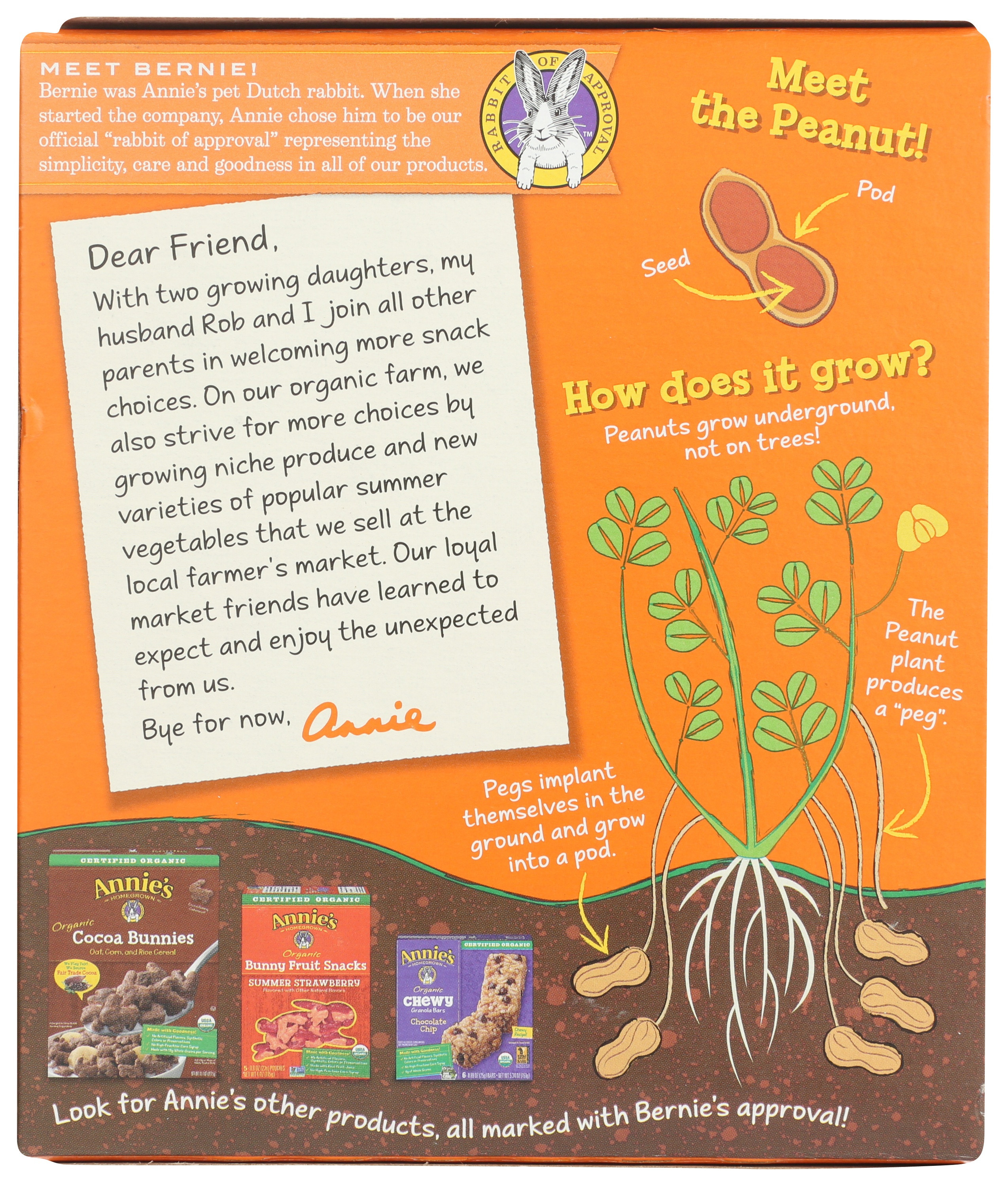 Annie's Organic Crispy Snack Bars, Peanut Butter