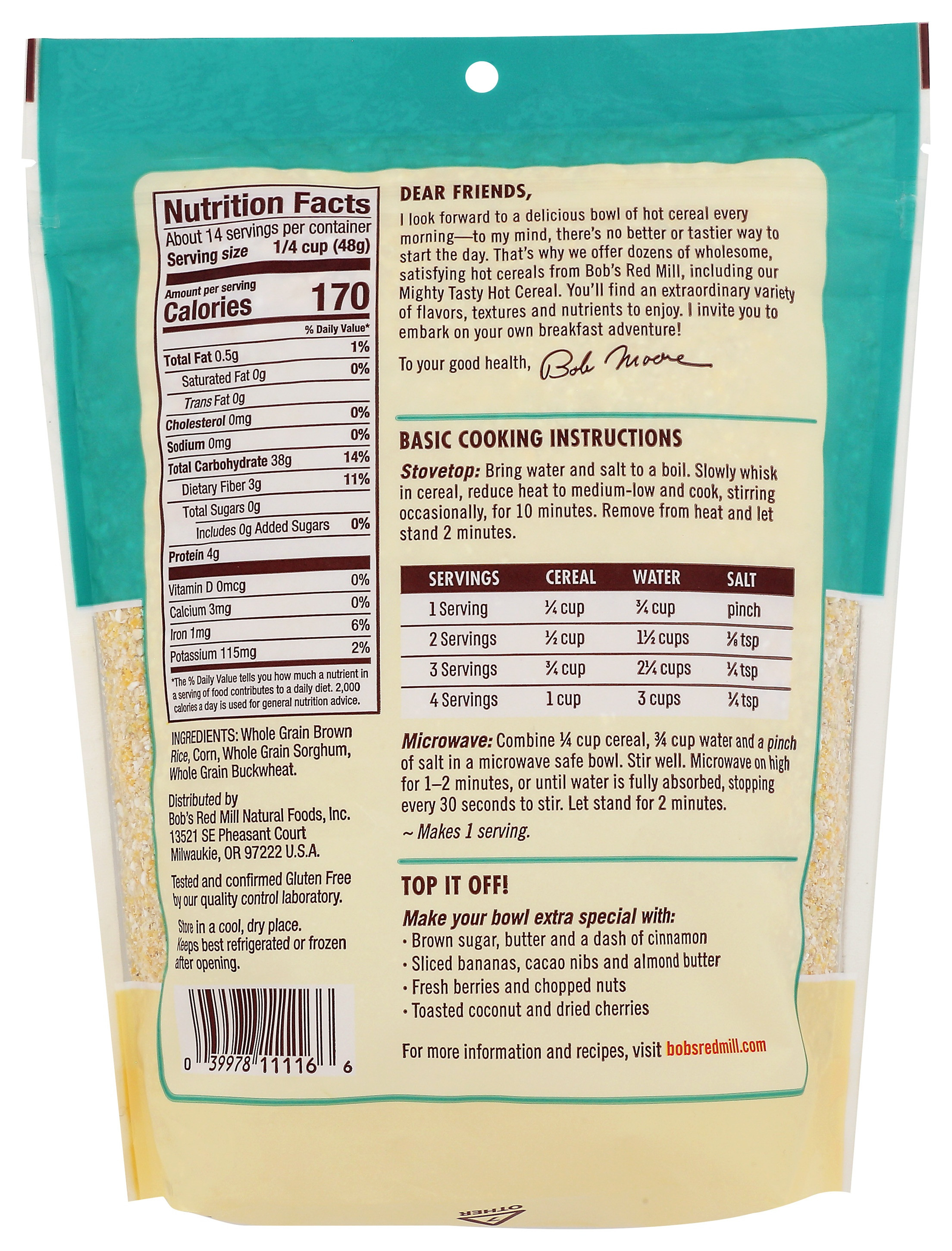 Bob's Red Mill Mighty Taste Hot Cereal