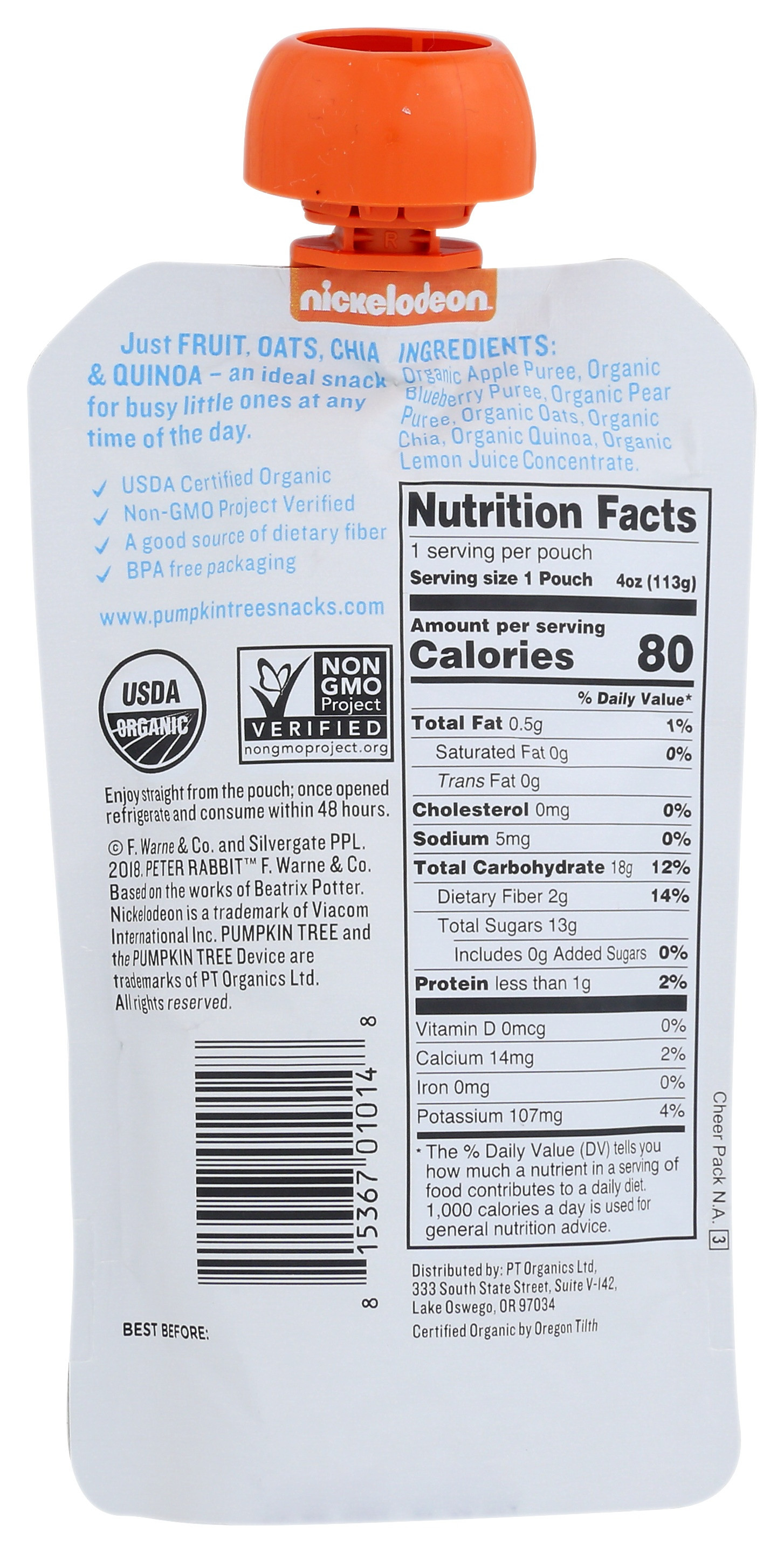 Peter Rabbit Organics Super Oats & Seeds Pouches