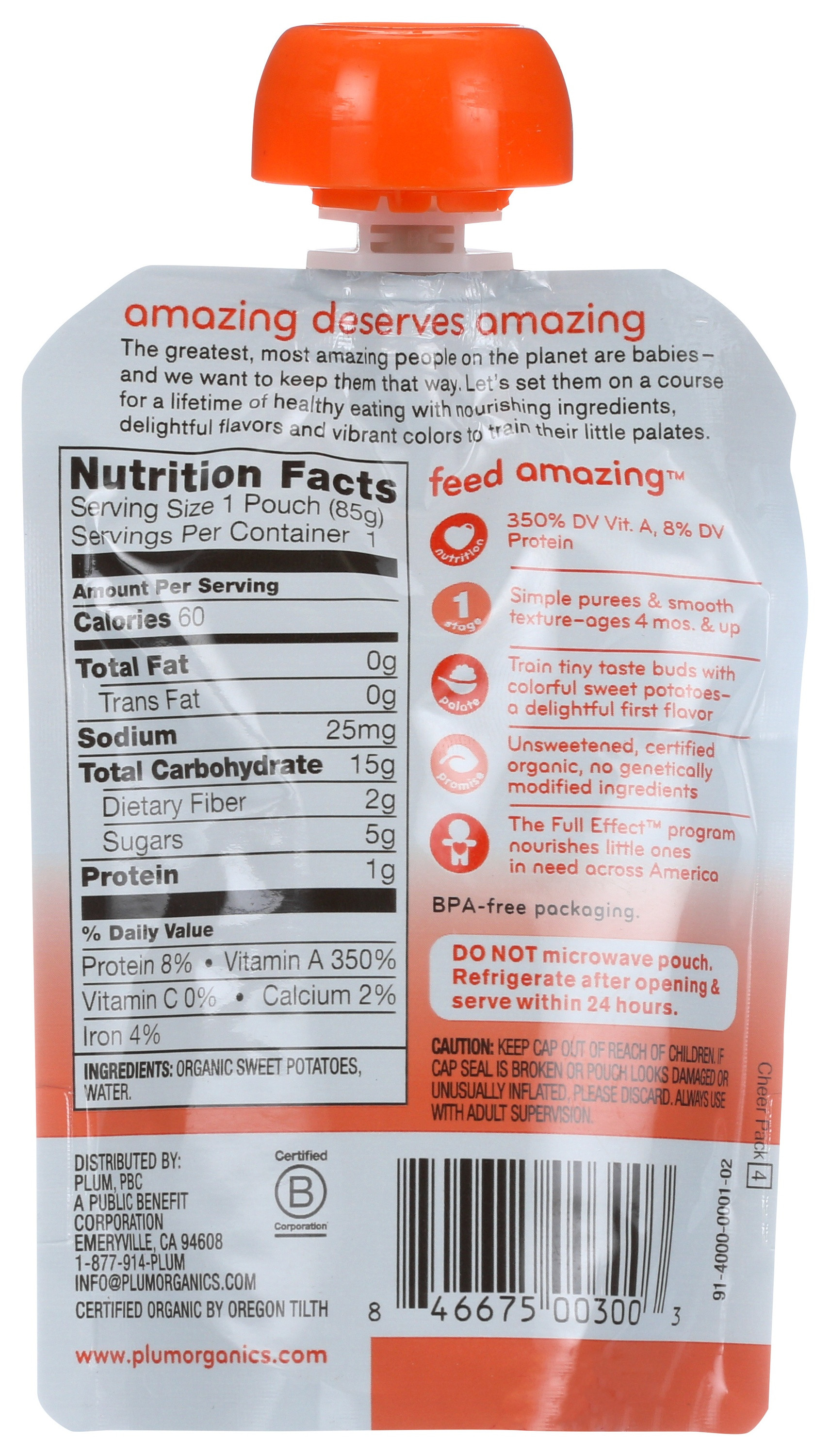 Plum Organics Stage 1 Organic Baby Food
