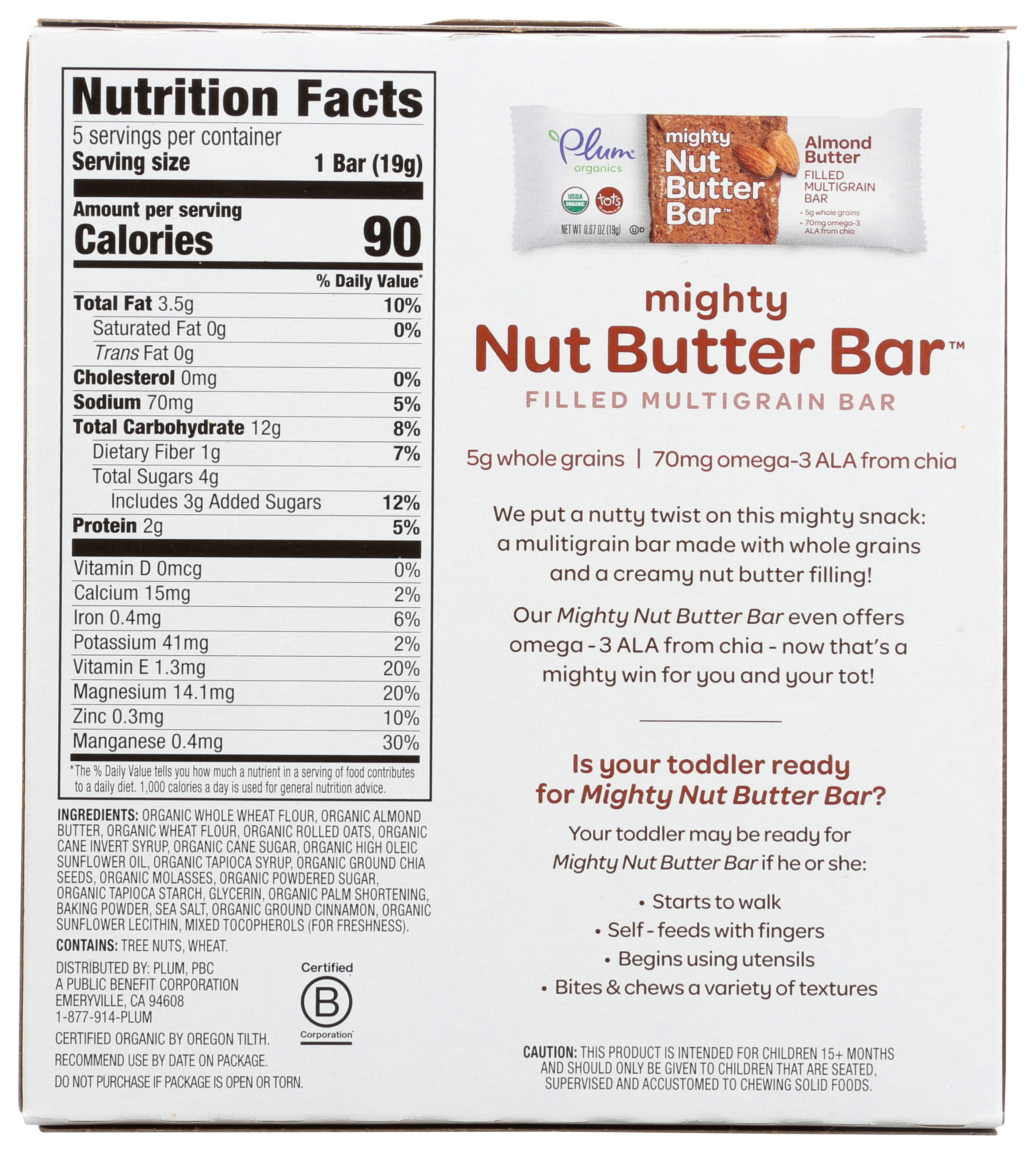 Plum Organics Tots Bars