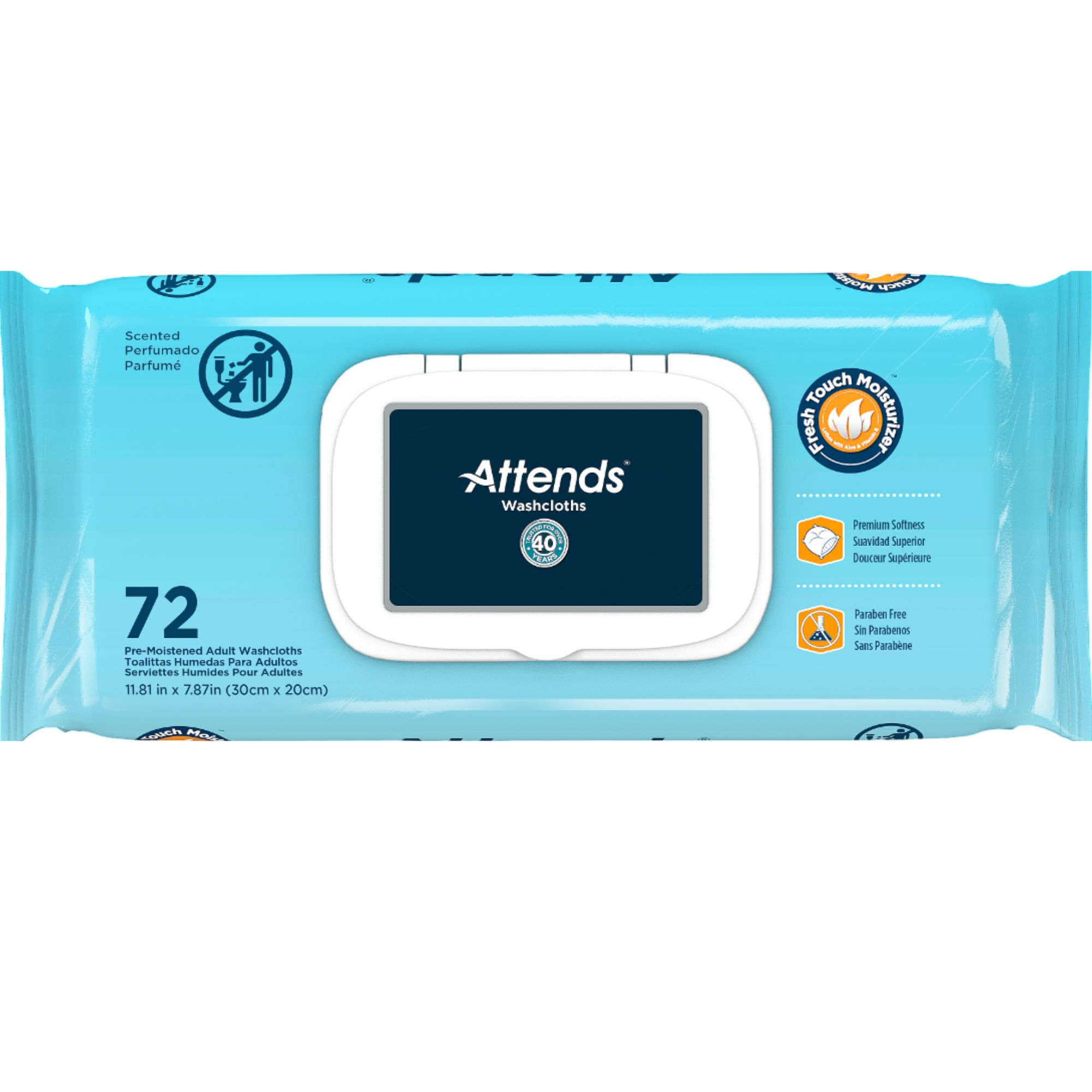 Attends Washcloths, Scented