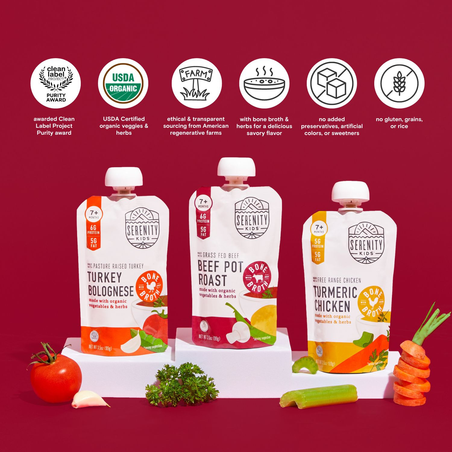 Serenity Kids Toddler Food Pouches