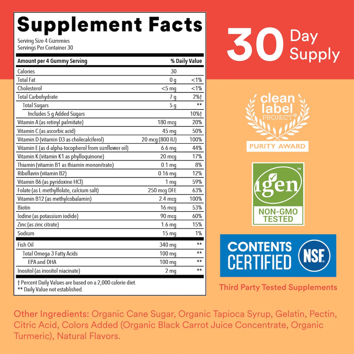 SmartyPants Children's All-in-One Multivitamin Gummies