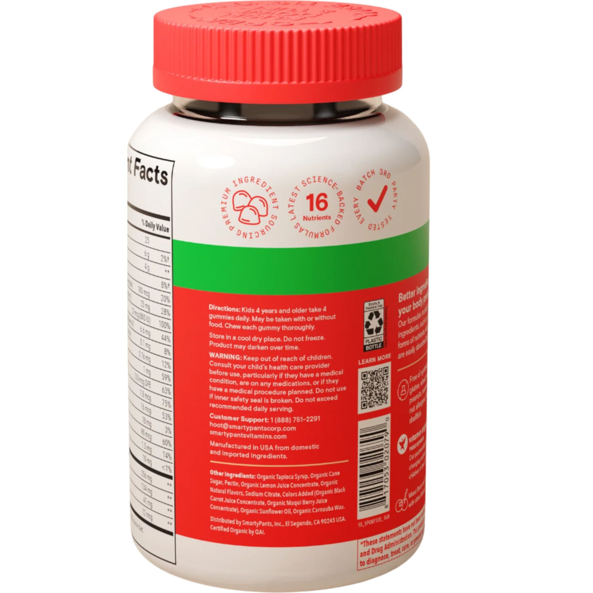 Smartypants Organics Kid's Complete Gummy Vitamin