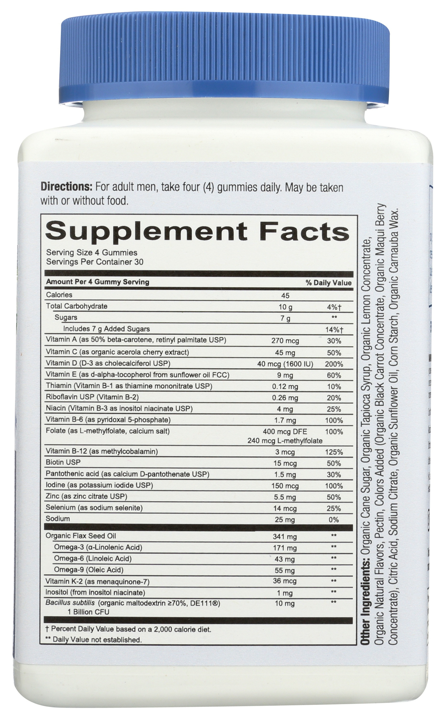 Smartypants Organics Men's Complete Gummy Multivitamin