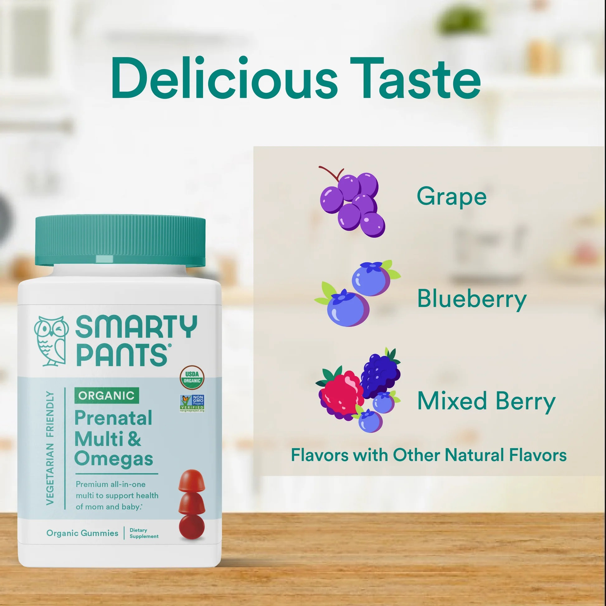 Smartypants Organics Prenatal Complete Gummy Vitamin