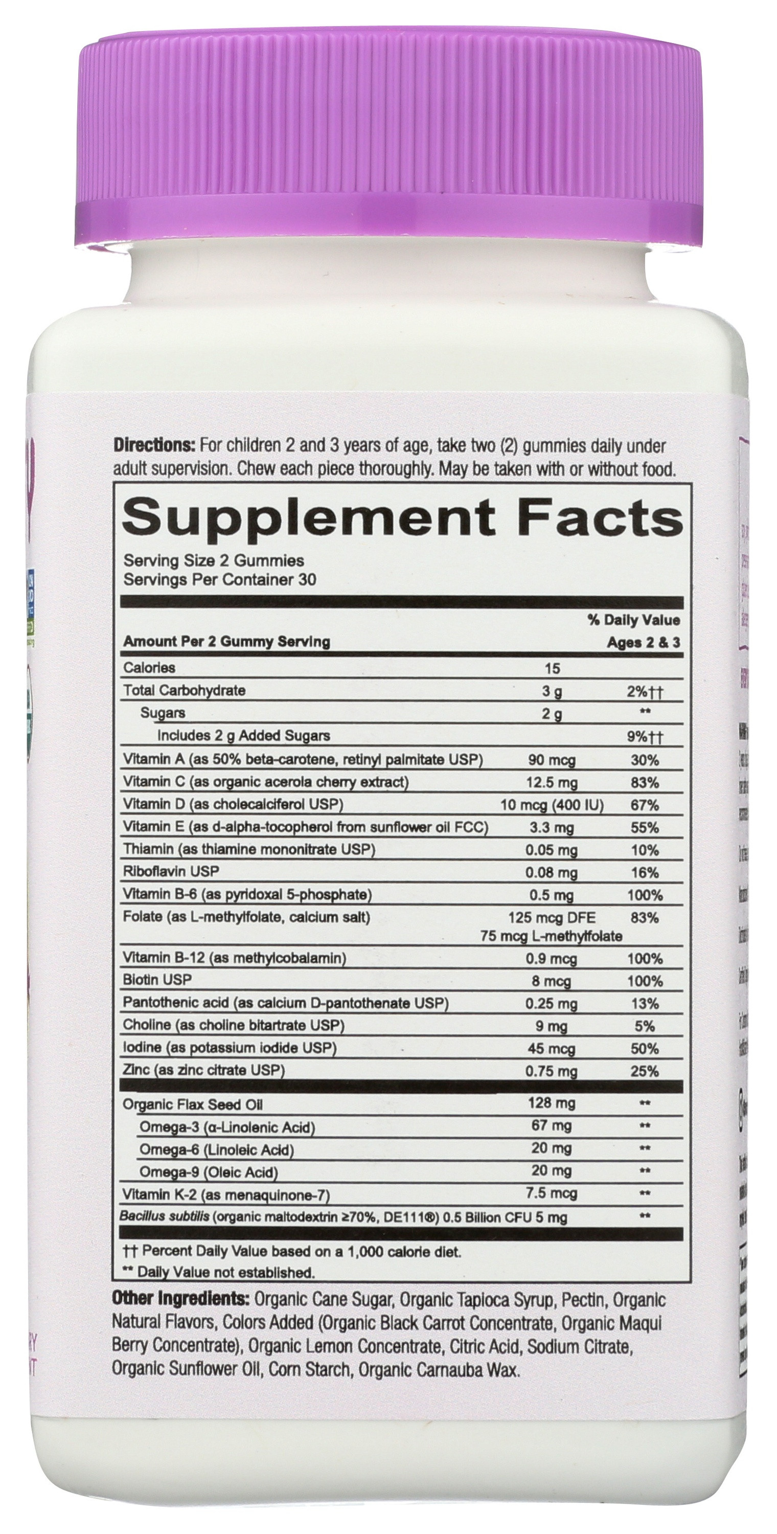 Smartypants Organics Toddler Complete Gummy Vitamin