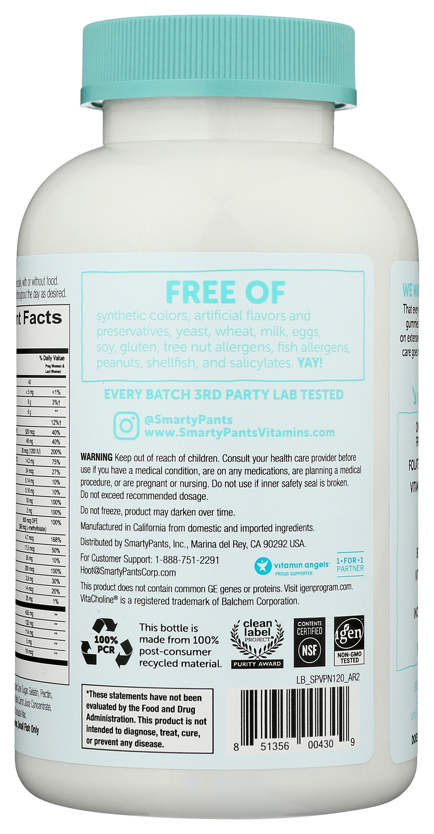 Smartypants Prenatal Formula Multivitamin