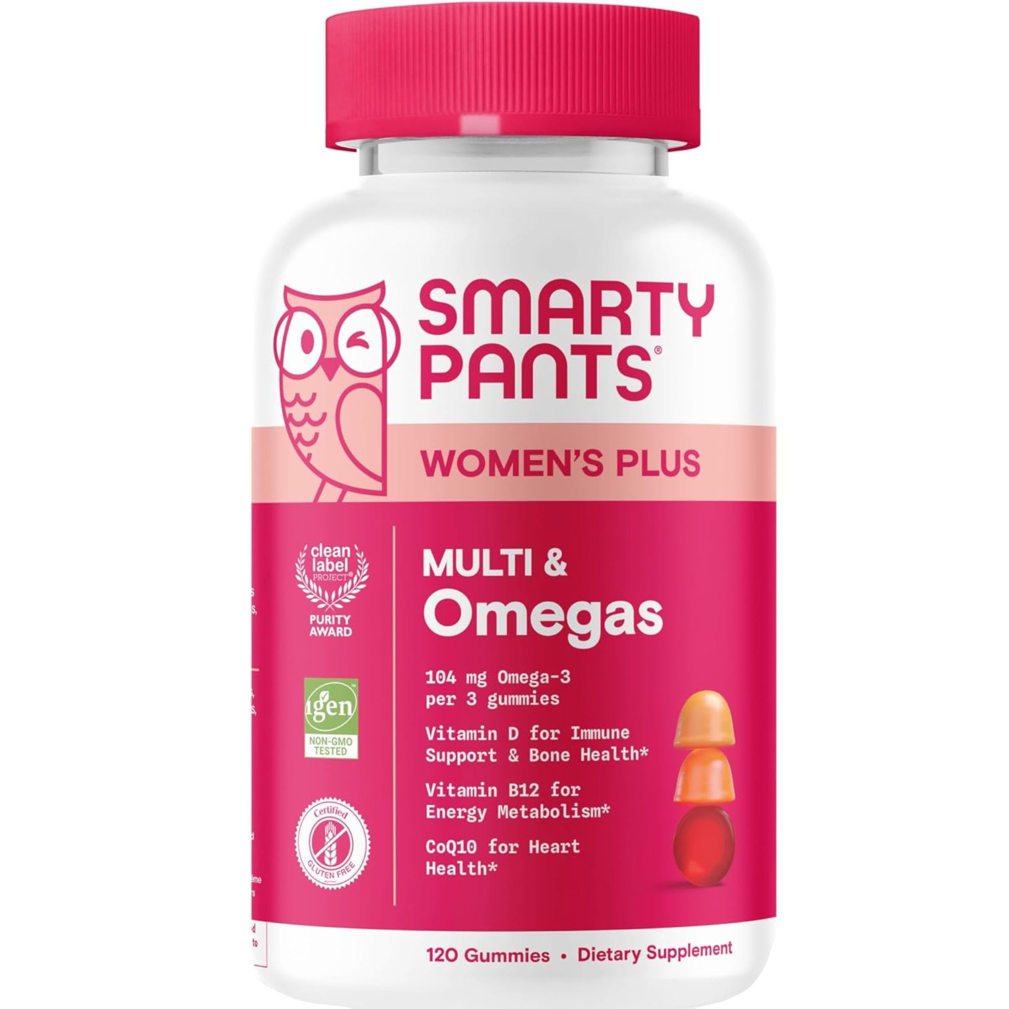 SmartyPants Women's Plus Multi & Omegas Gummy Multivitamin
