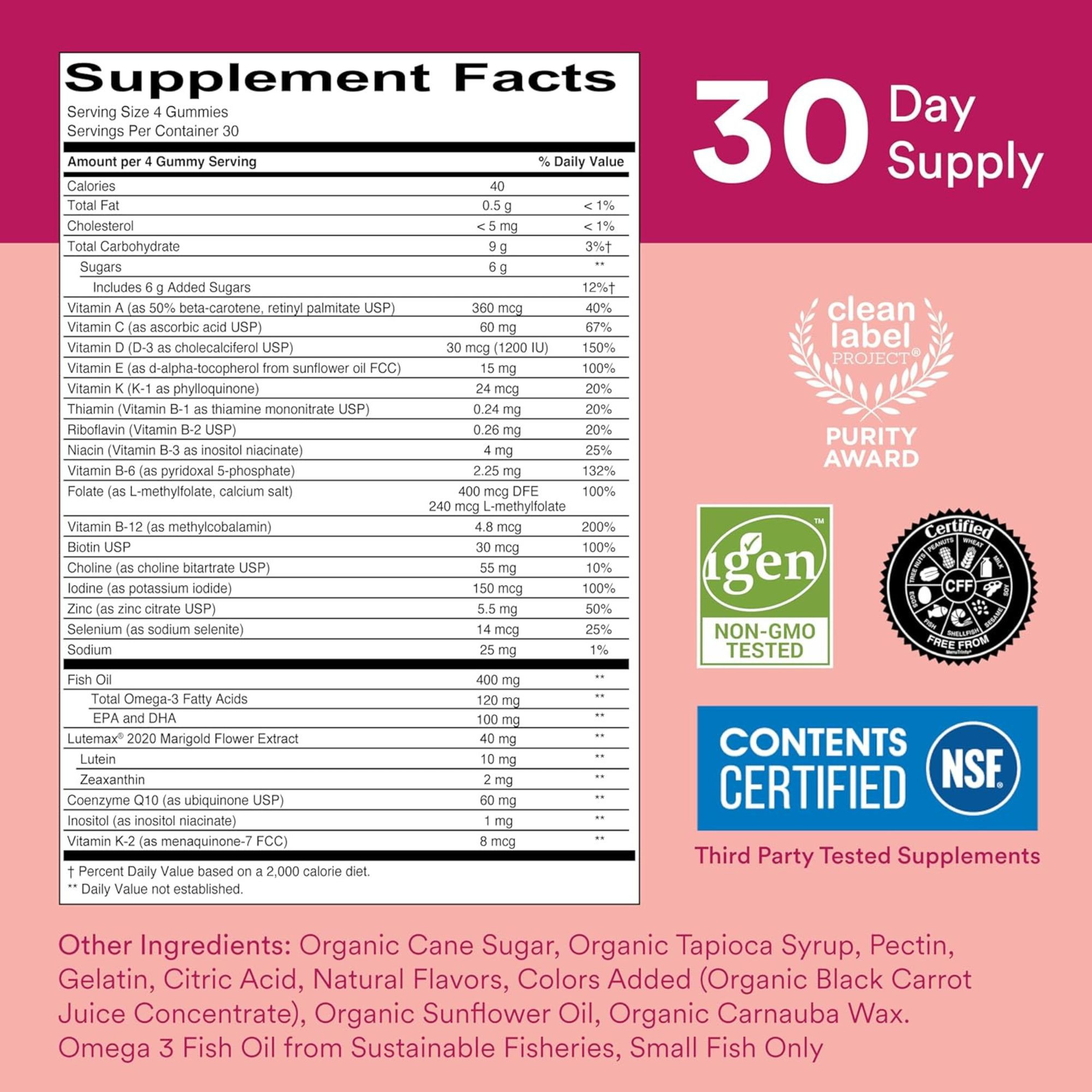 Smartypants Master's Complete Women 50+ Multivitamin