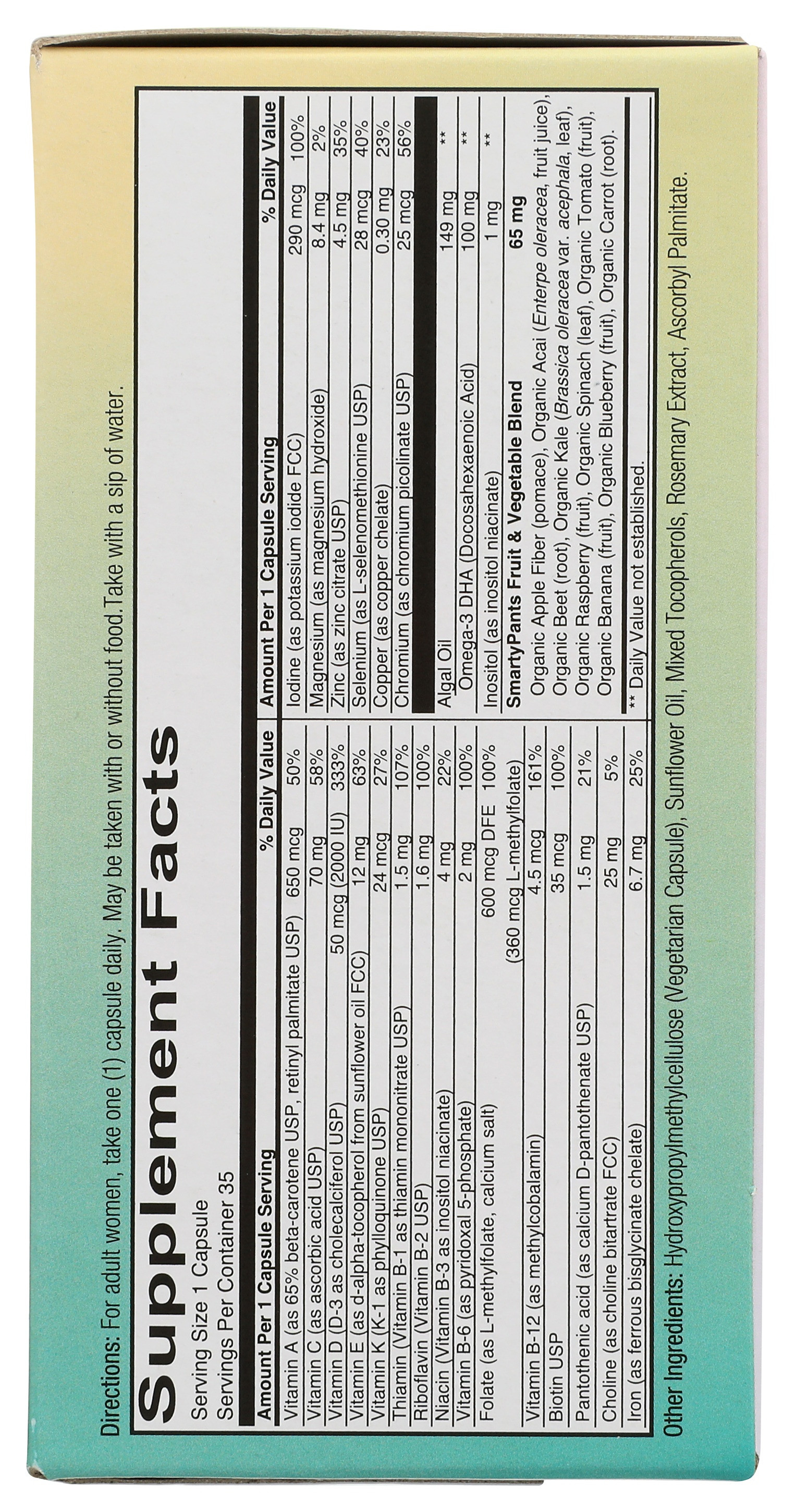Smartypants Prenatal Multivitamin