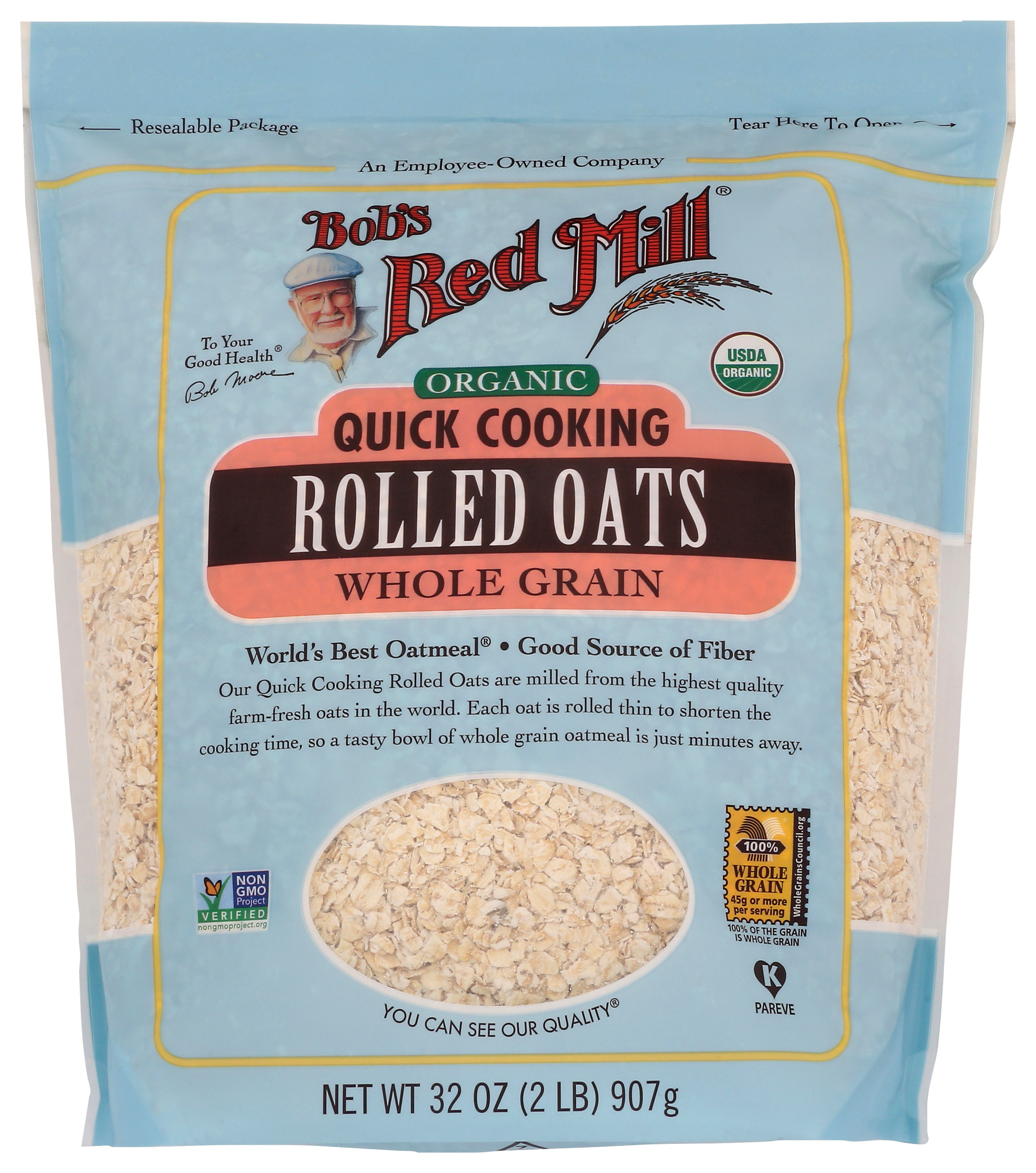Bob's Red Mill Organic Quick Cooking Rolled Oats