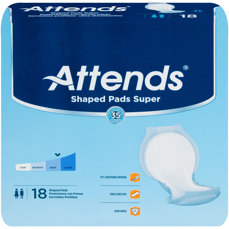 Attends Shaped Pads