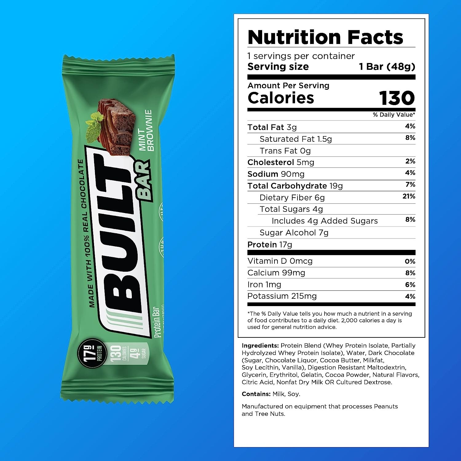 Built Bar Mint Brownie Protein Bar
