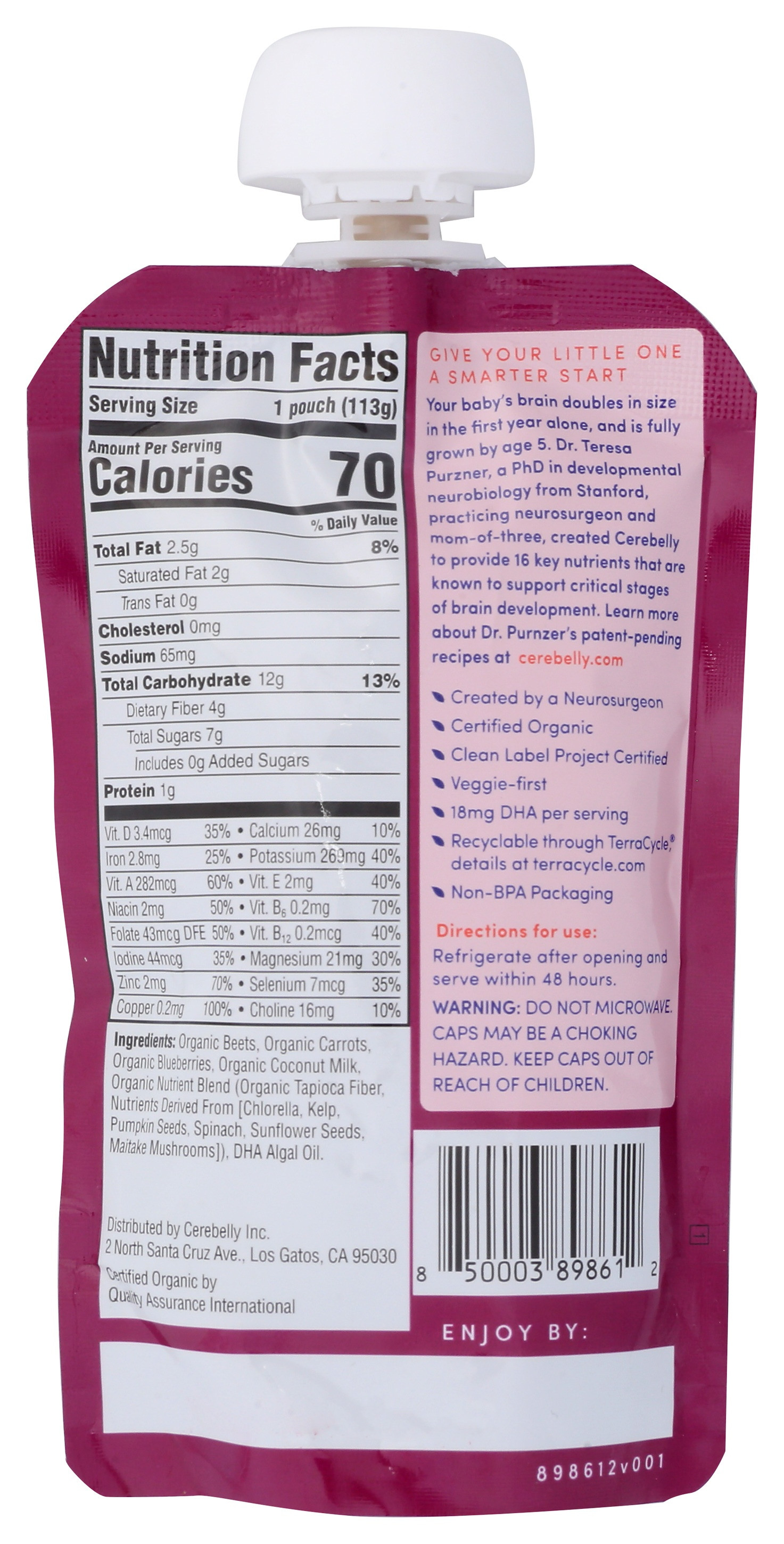 Cerebelly Organic Baby Puree