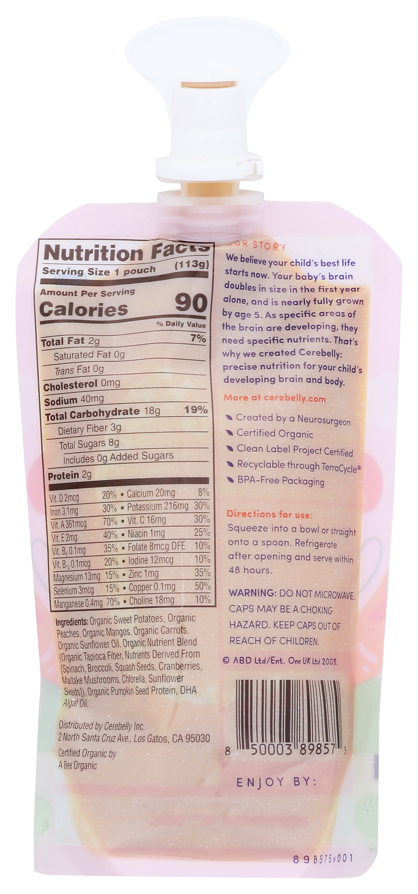 Cerebelly Smoothie Inspired Puree