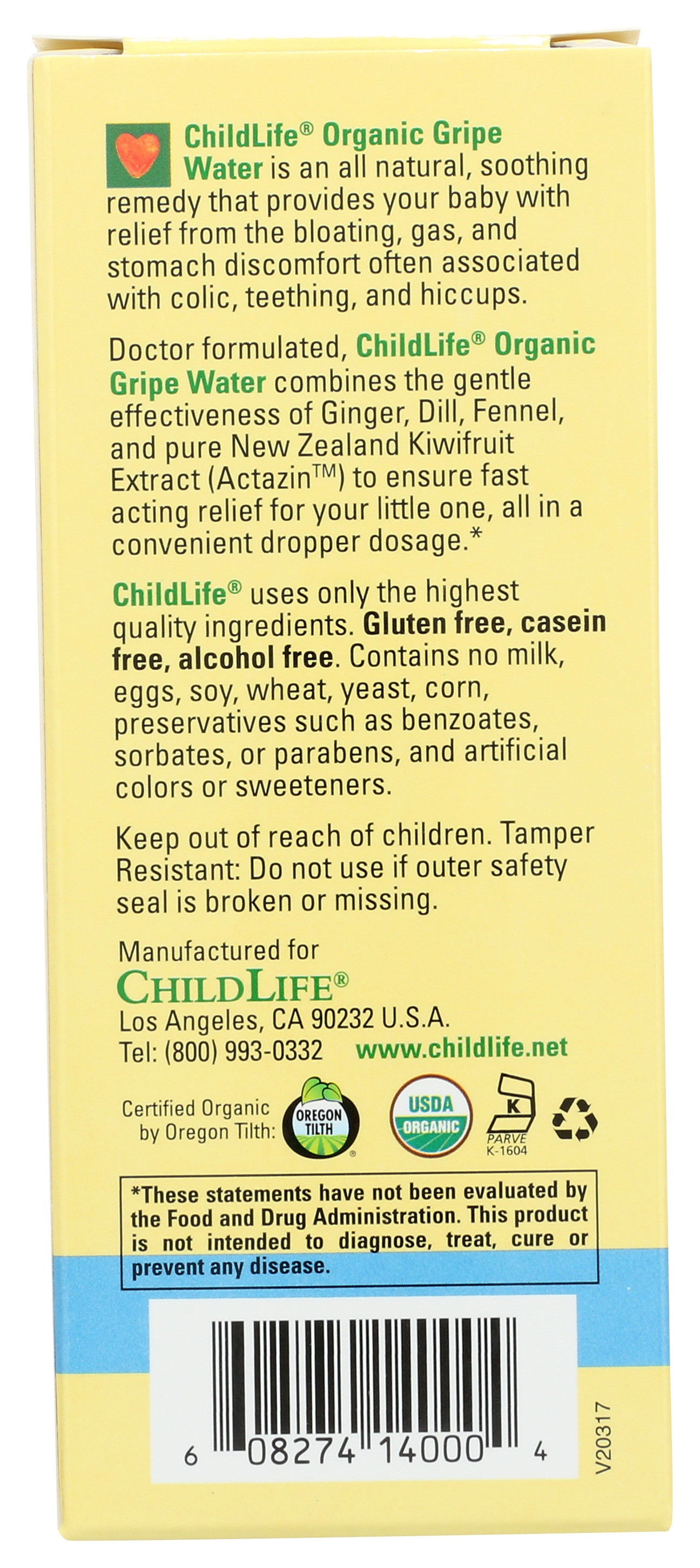 Childlife Essentials Organic Gripe Water