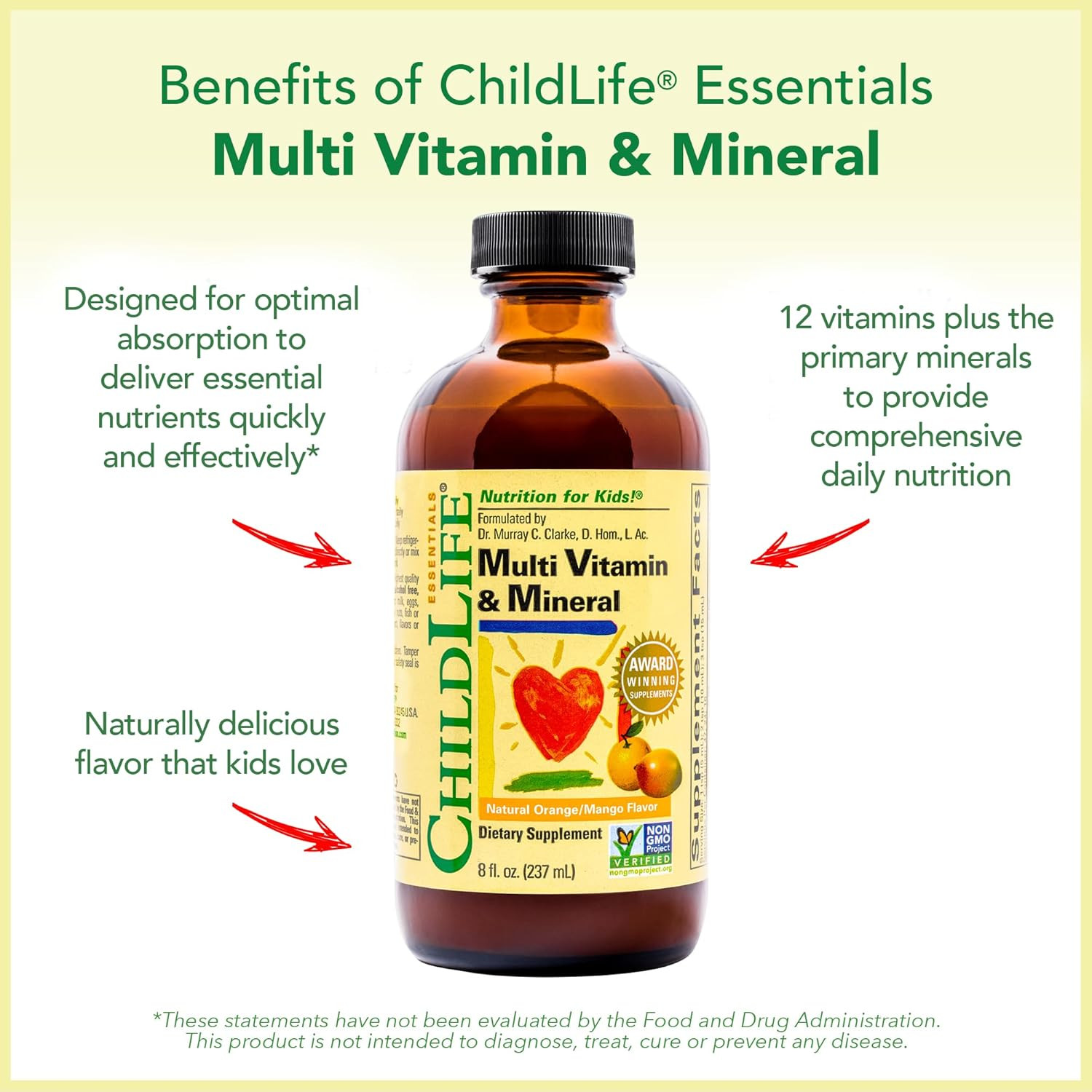 Childlife Essentials Multivitamin and Mineral Liquid Supplement