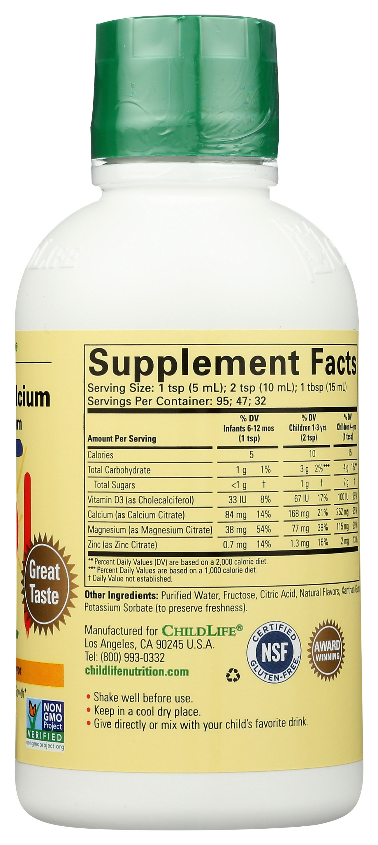 Childlife Essentials Liquid Calcium with Magnesium