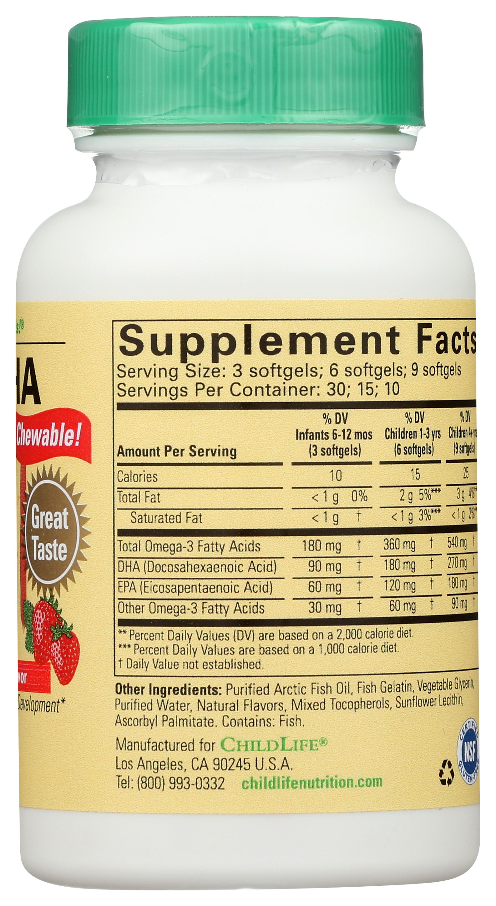 Childlife Essentials Pure DHA, Chewable