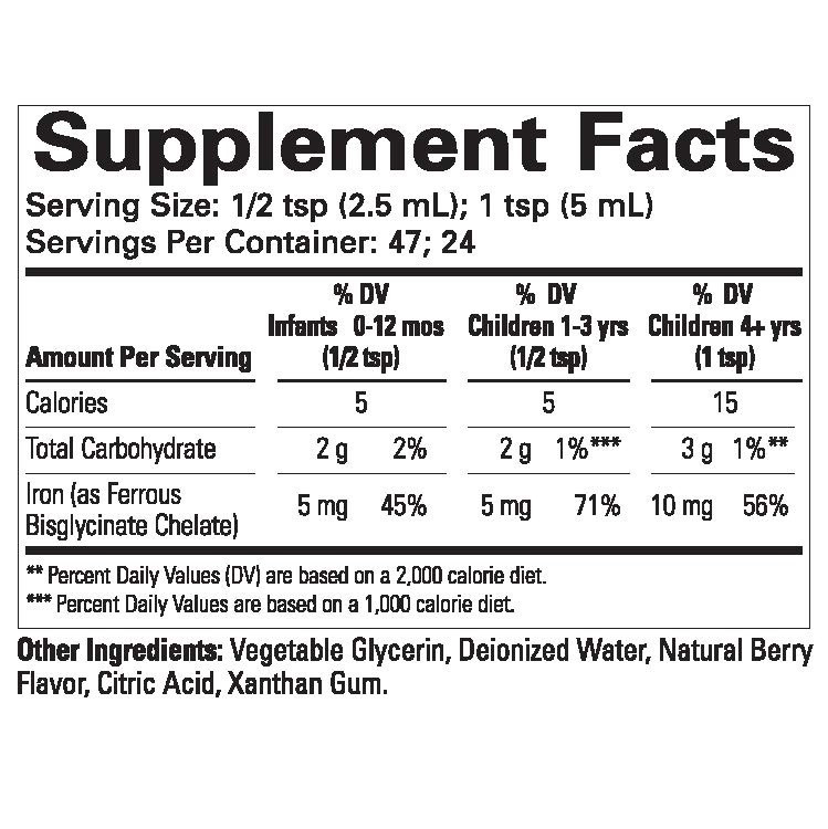 Childlife Essentials Liquid Iron Supplement