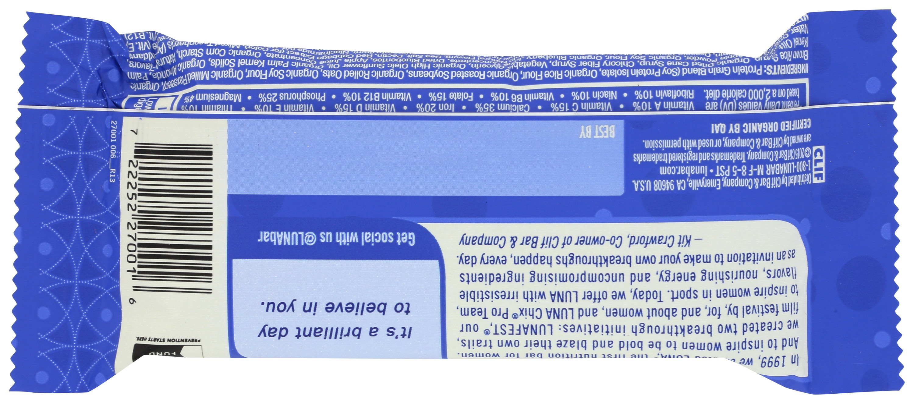 Luna Whole Nutrition Bar