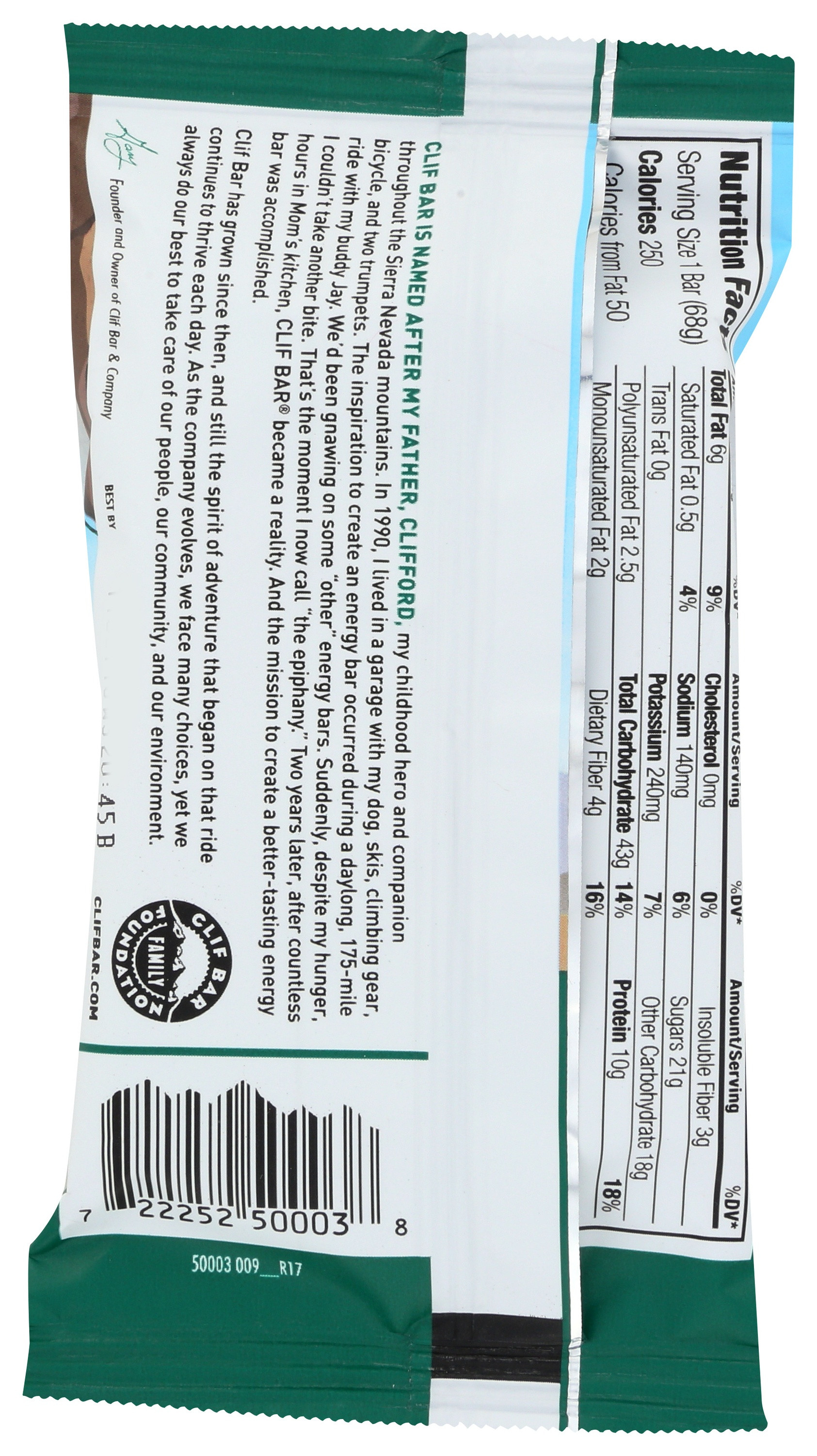 Clif Oatmeal Raisin Walnut Energy Bars