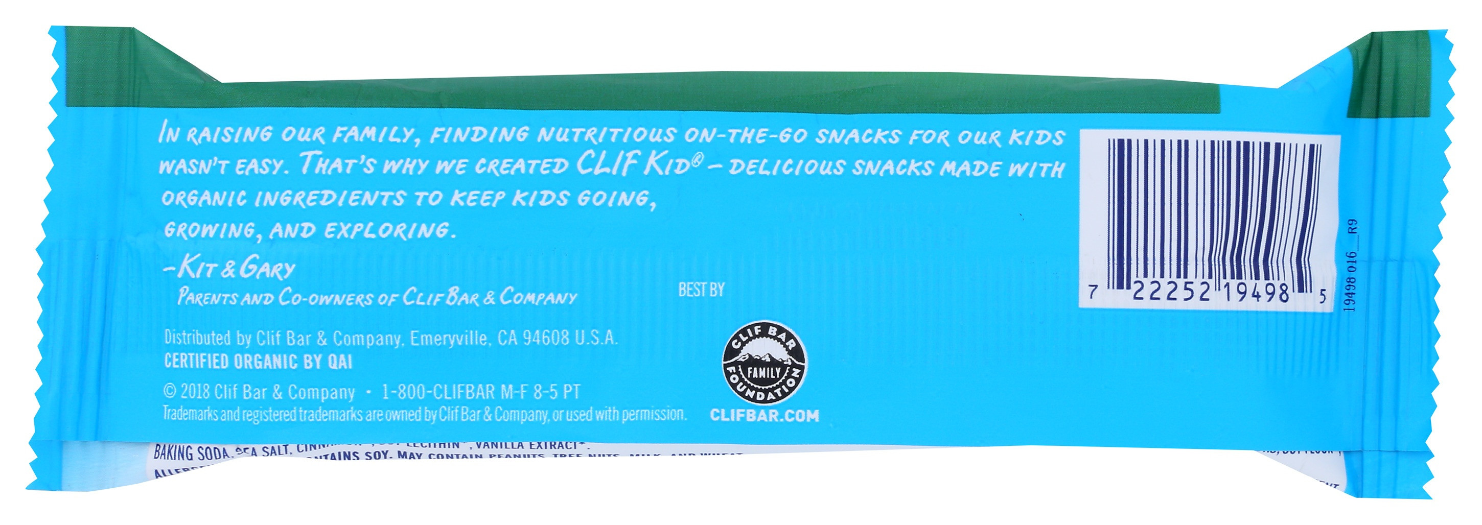 Clif Kid Organic Zbar Iced Oatmeal Cookie