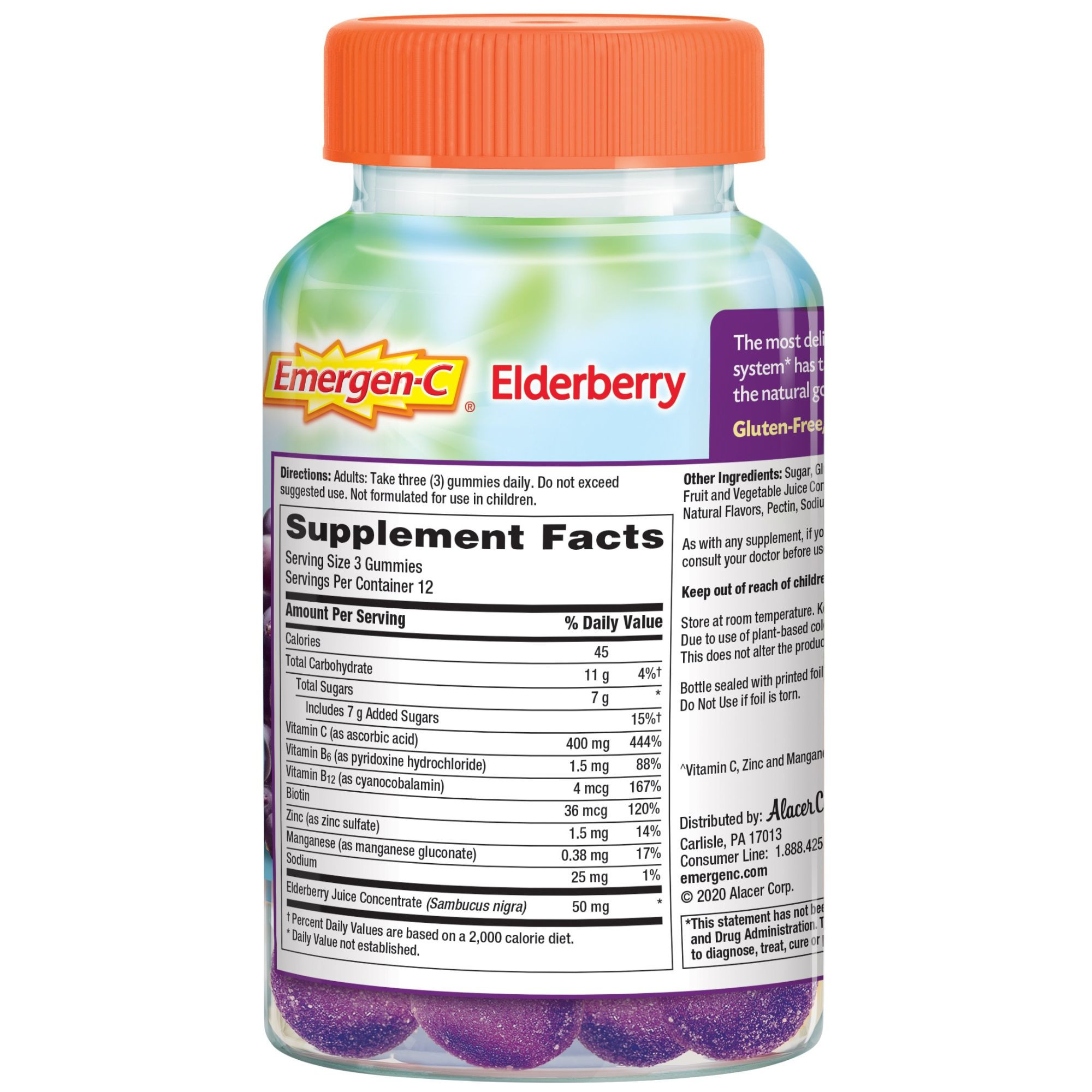 Emergen-C Immune+ Elderberry Gummies