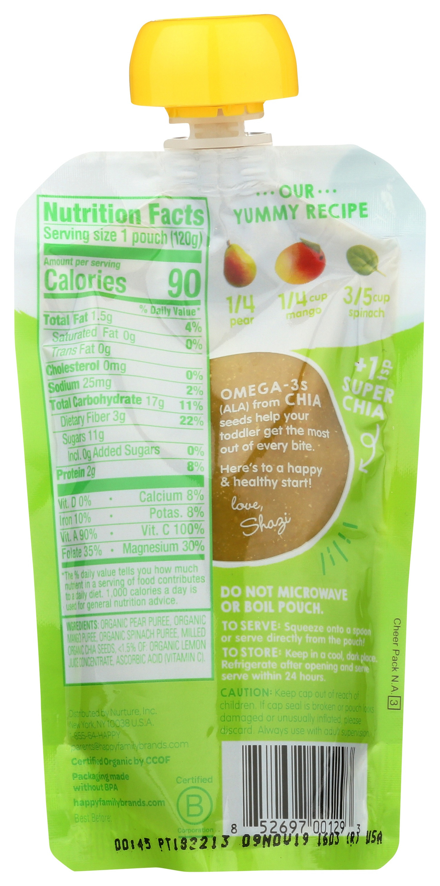 HappyTot Organic Superfoods Puree Pouches