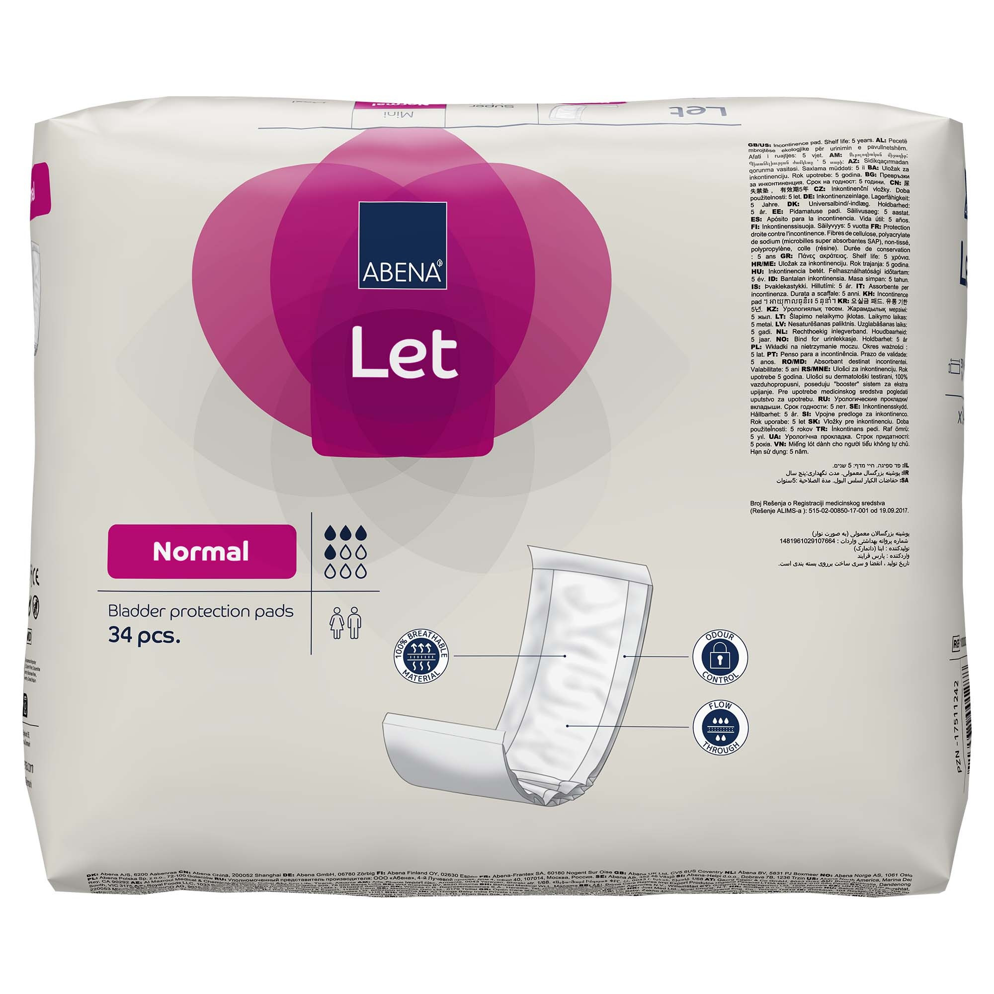 Abena Abri-Let Pads, Normal