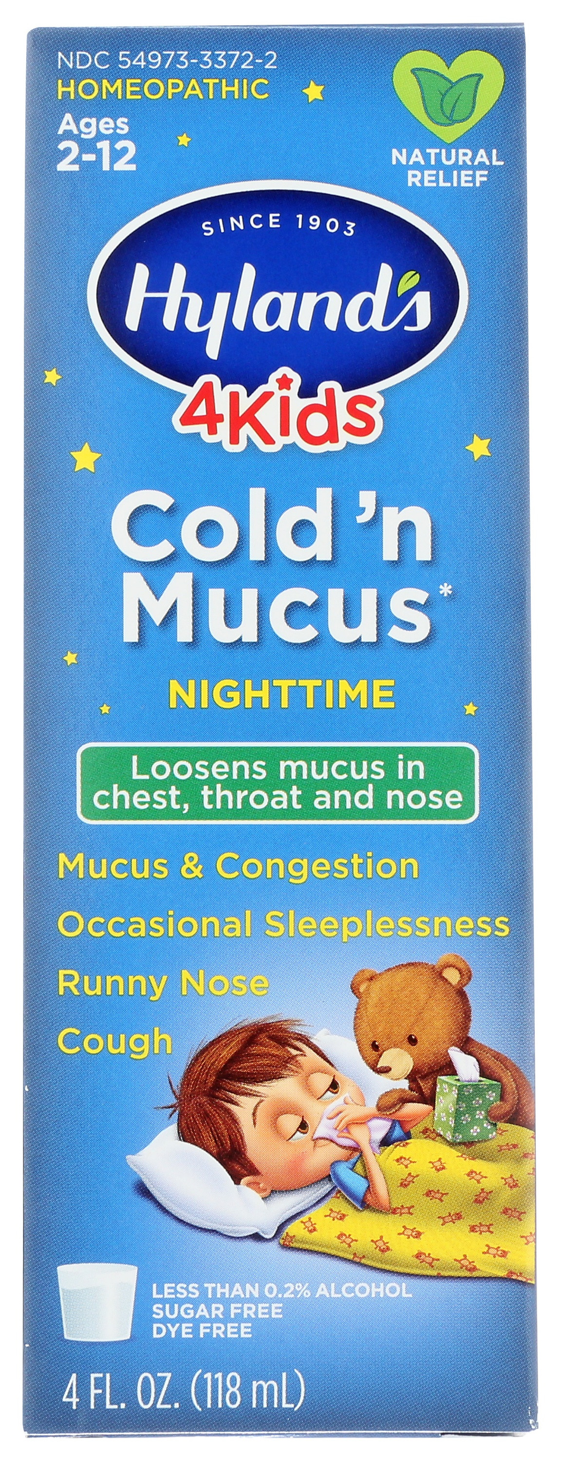 Hyland's Kid's Nighttime Cold n' Mucus Syrup