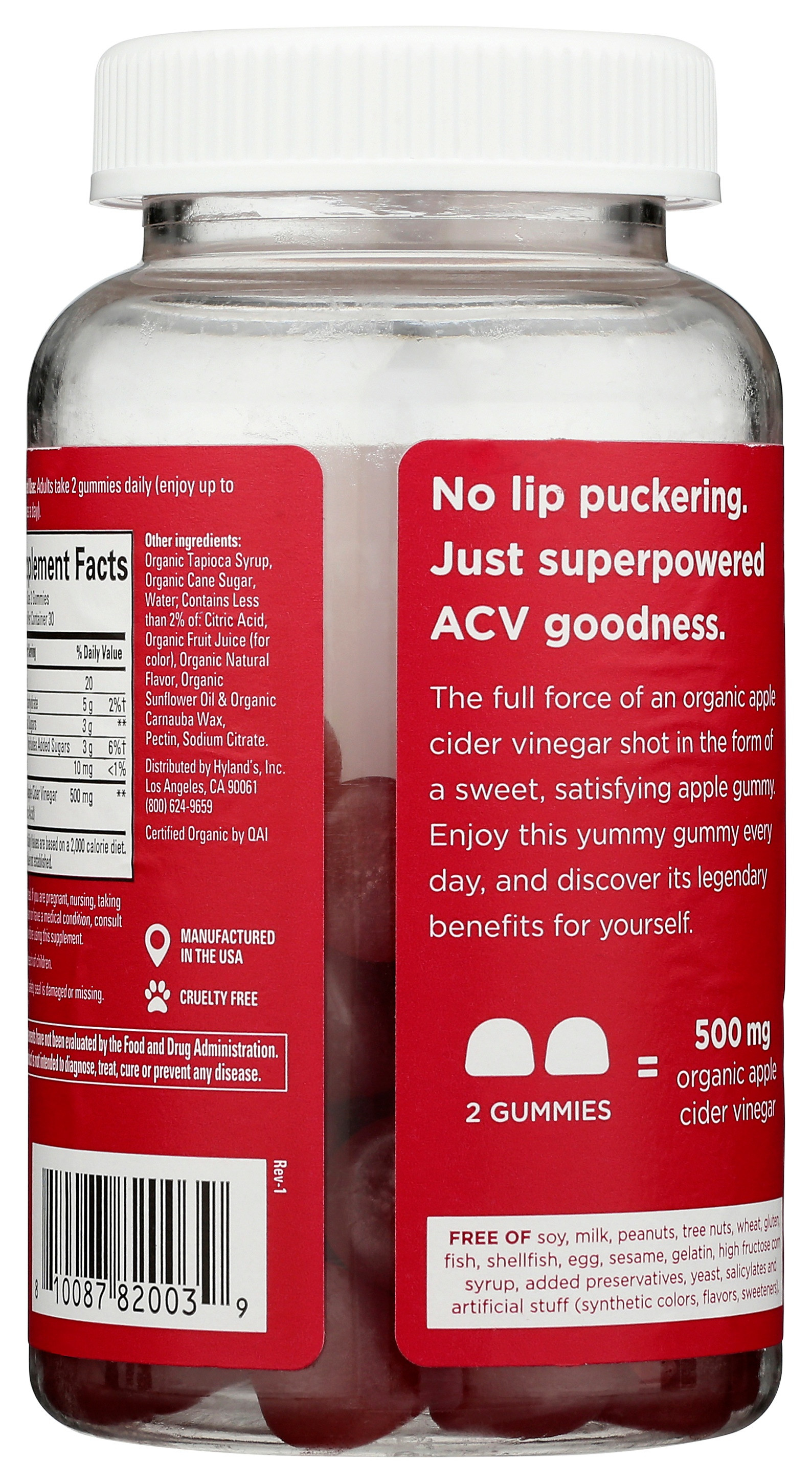 Hyland's Organic Apple Cider Vinegar Gummies