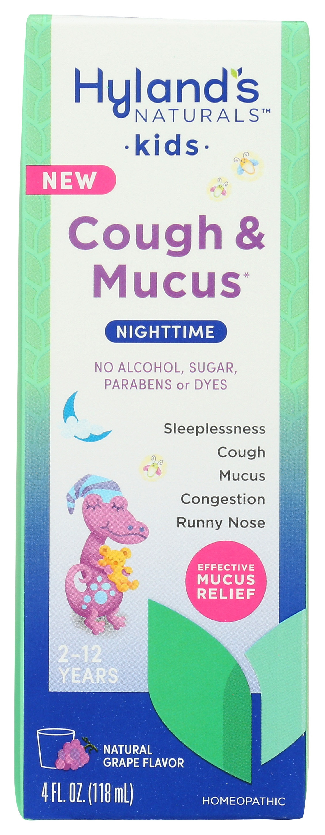 Hyland's Kid's Cough & Mucus Nighttime Syrup
